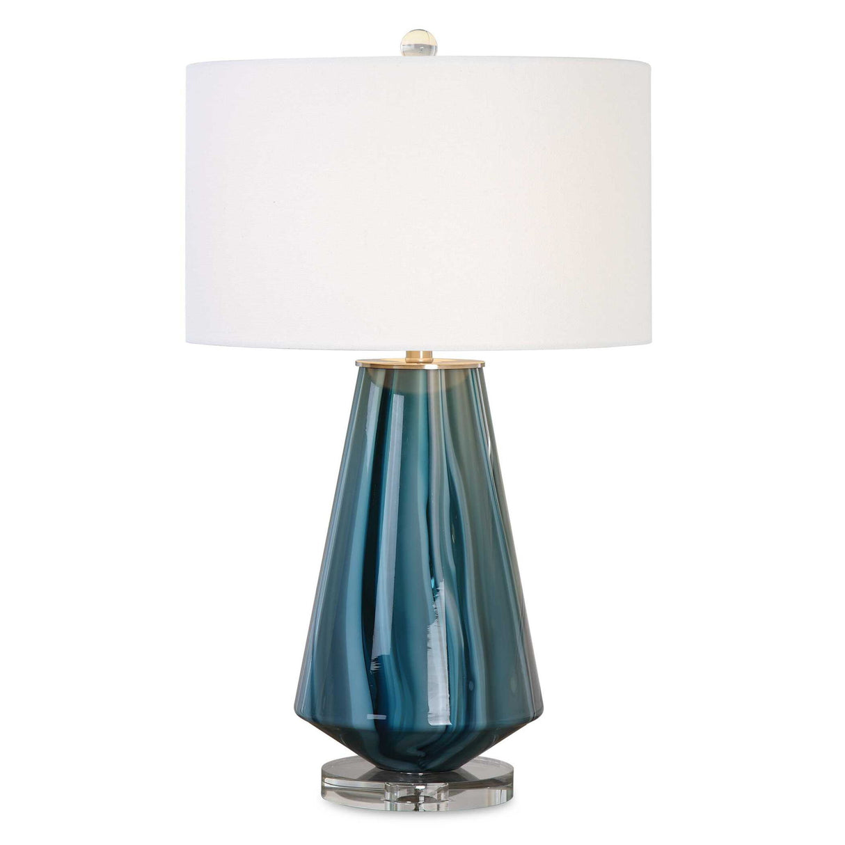 Pescara - Glass Lamp - Teal-gray
