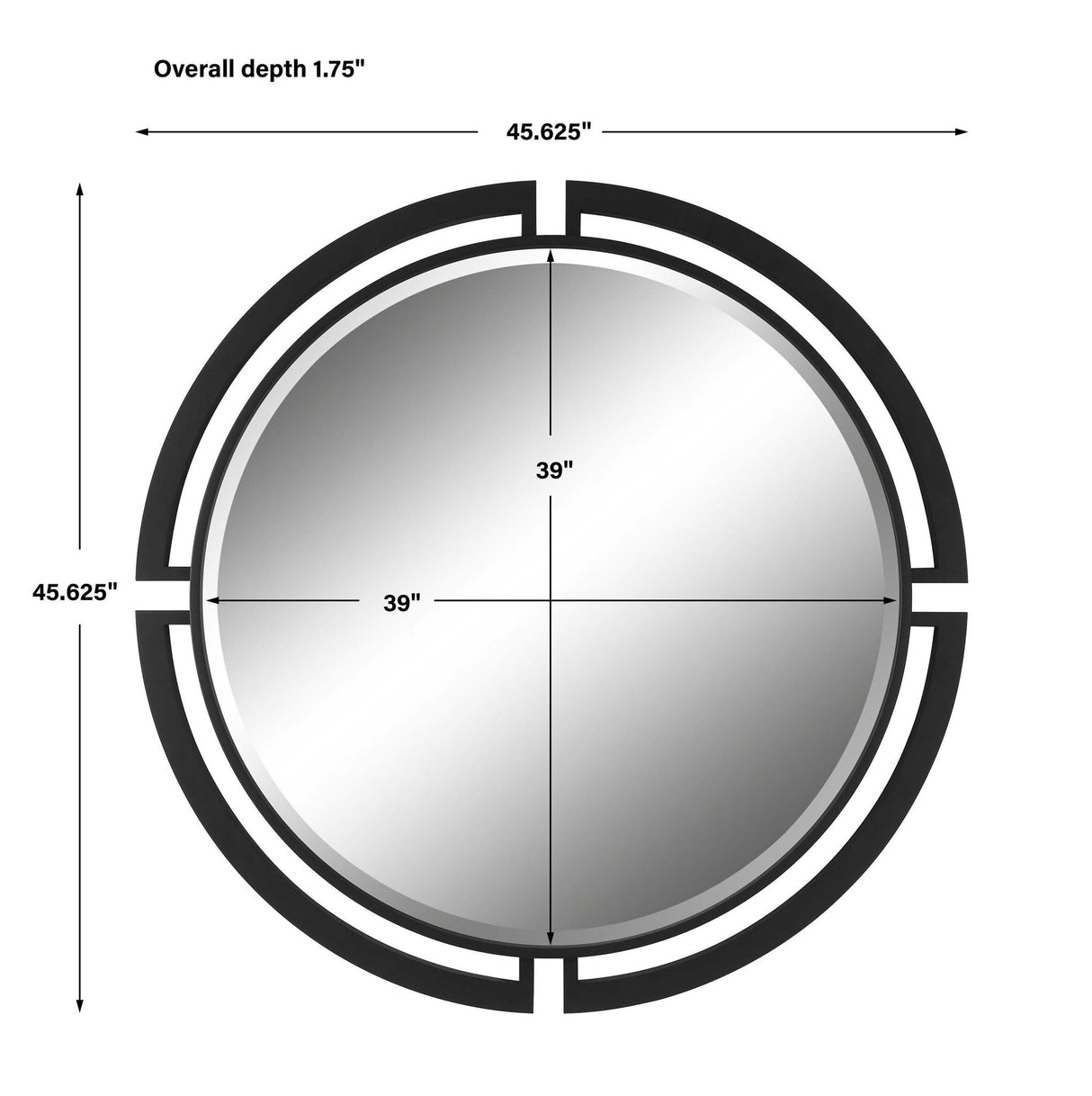 Quadrant - Modern Round Mirror