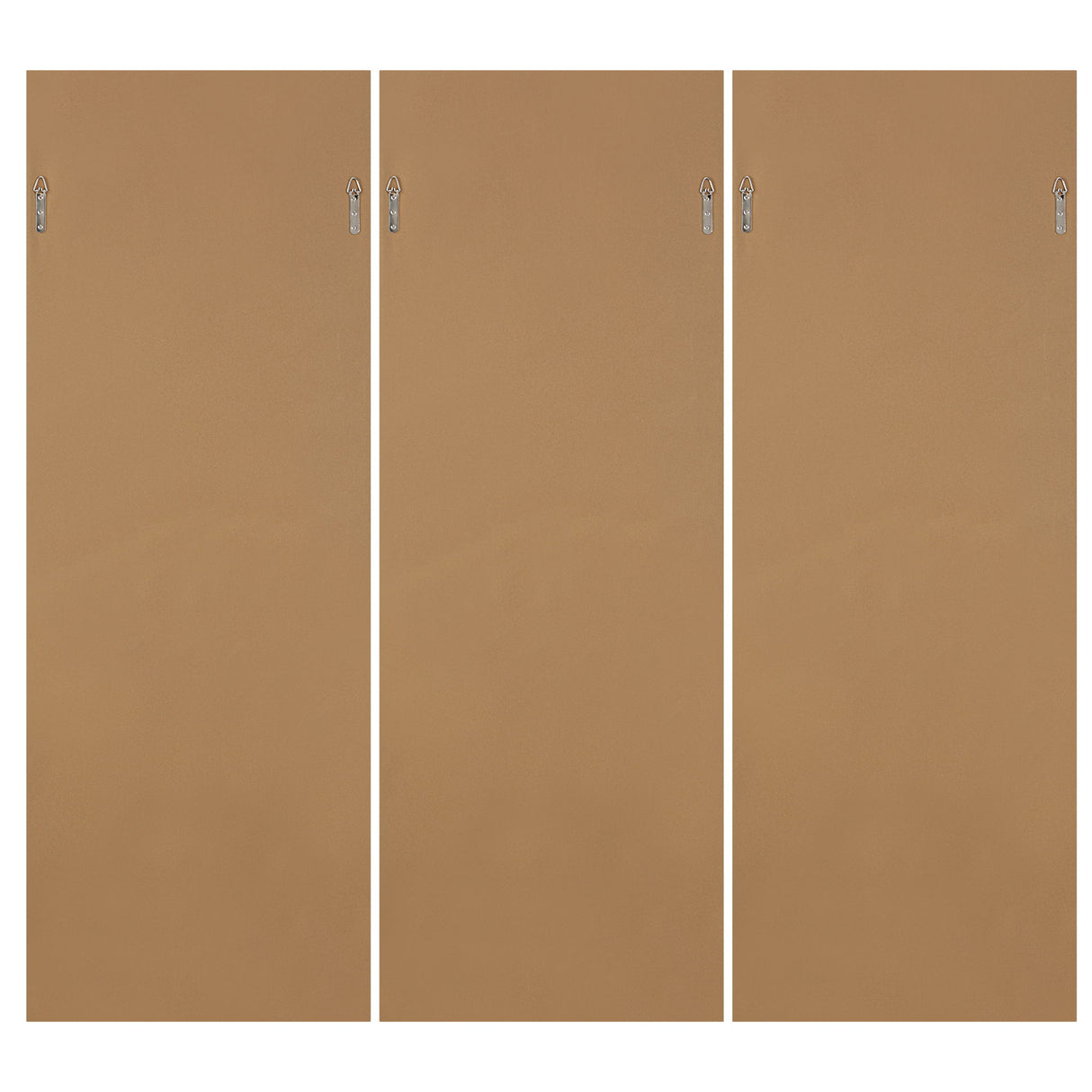 Graphite - Horizon Framed Prints, Set Of 3 - Pearl Silver