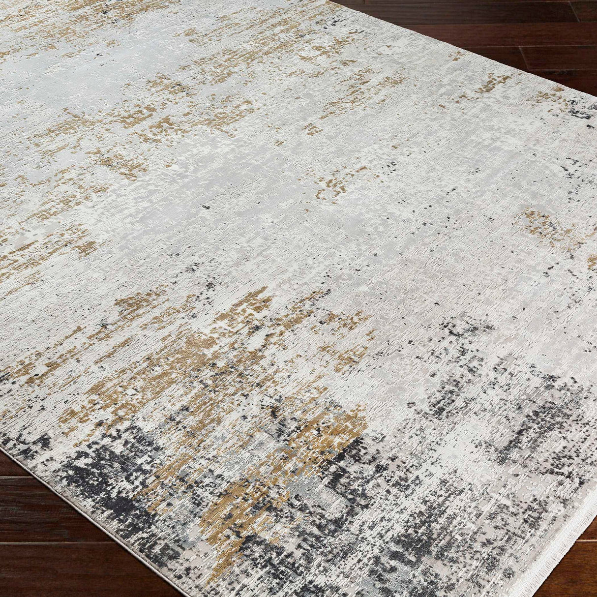 Ulen - Abstract 7.5 X 11 Rug - Pearl Silver