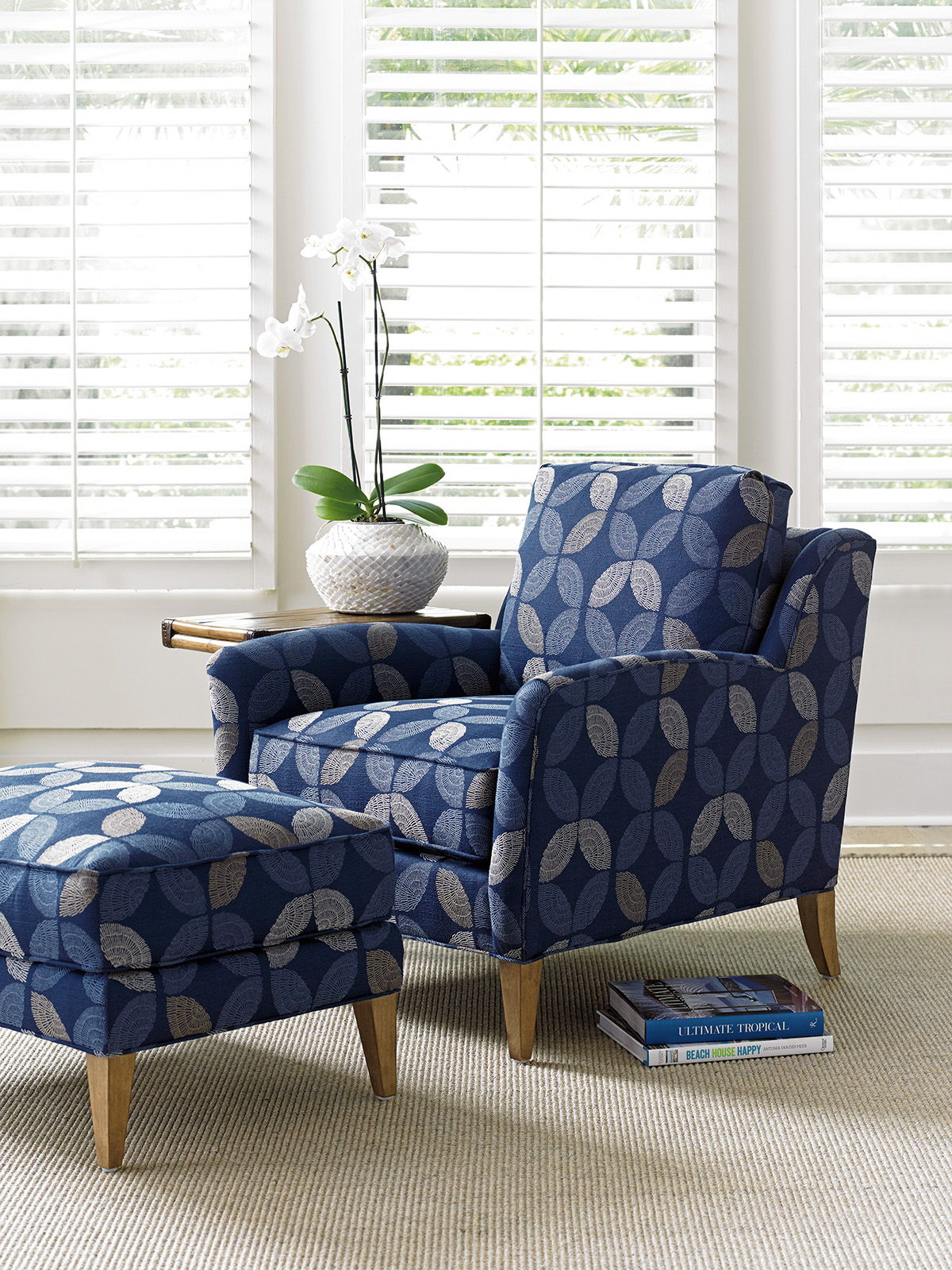 Twin Palms - Coconut Grove Ottoman