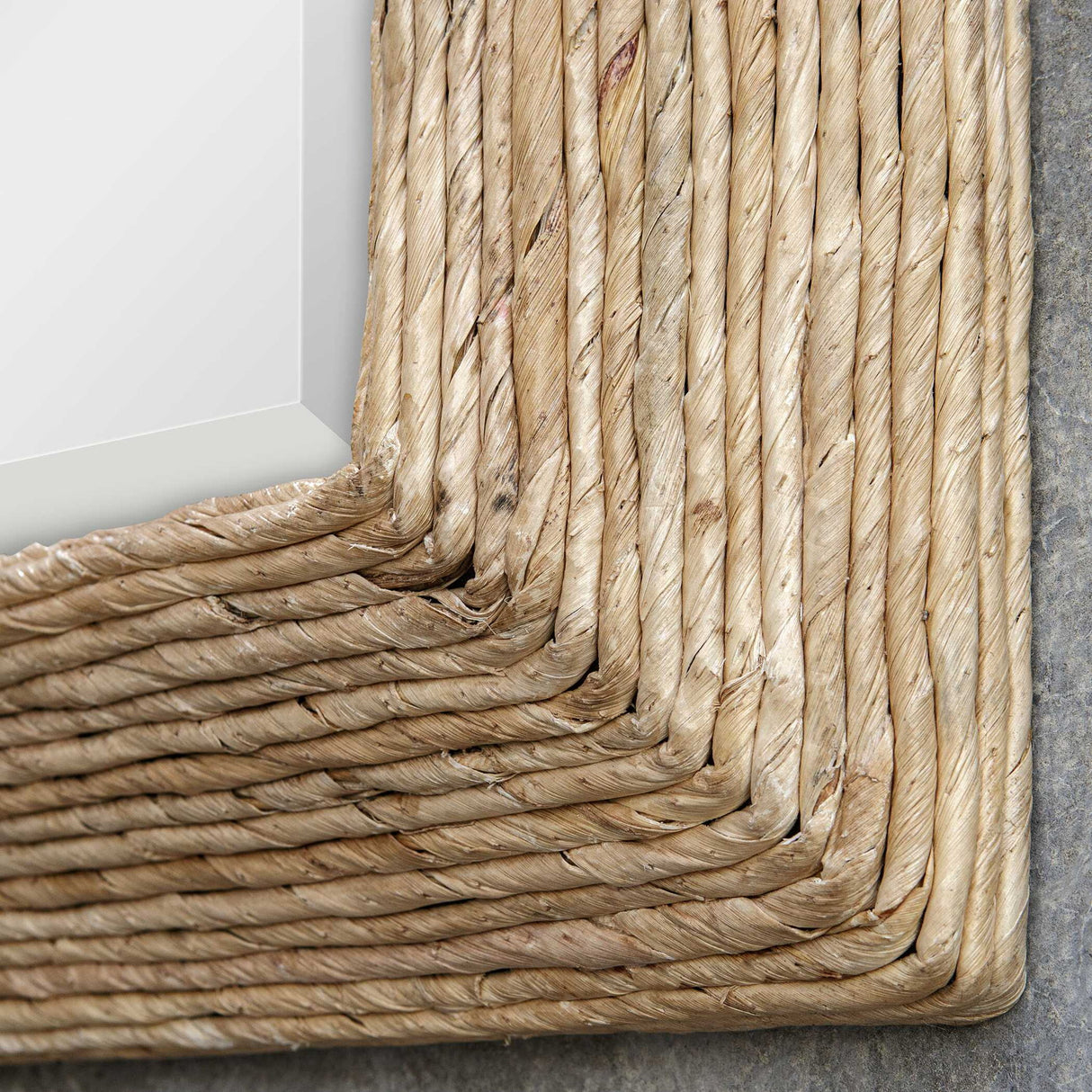 Rora - Woven Coastal Mirror - Gold