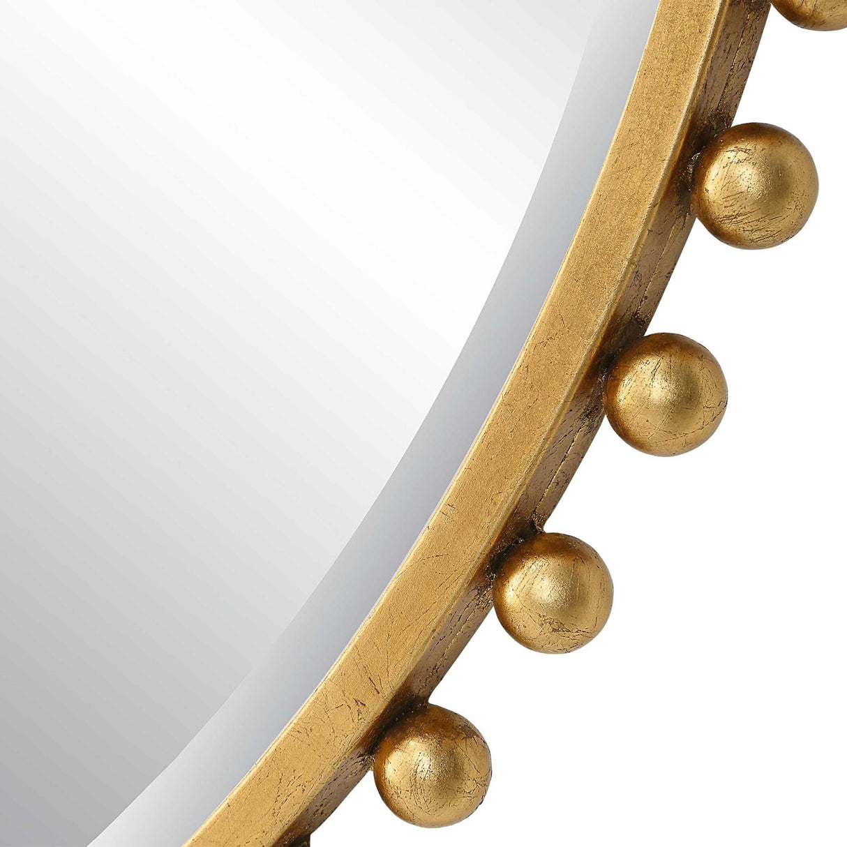 Taza - Round Mirror - Gold