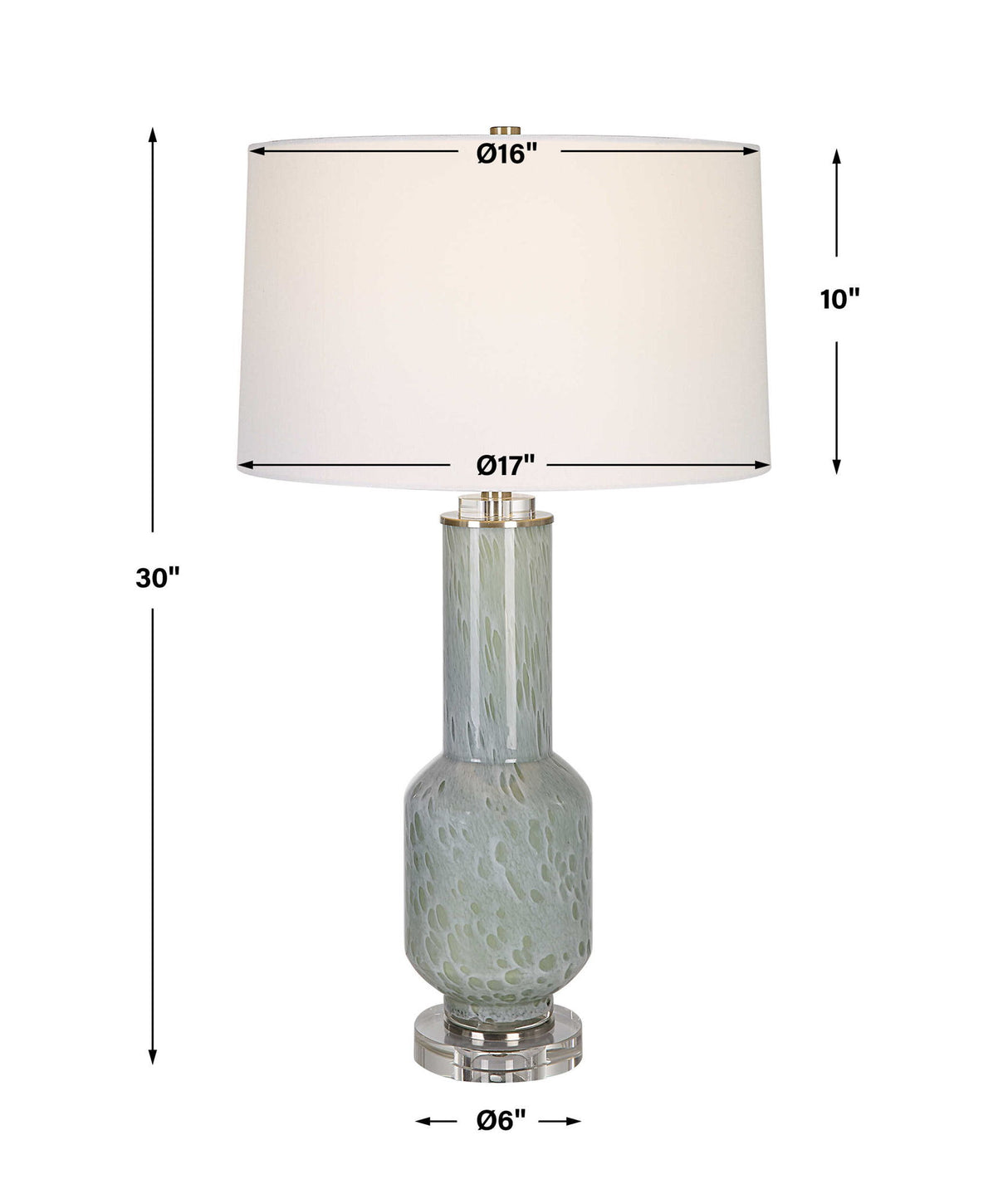Imperia - Aqua Gray Table Lamp