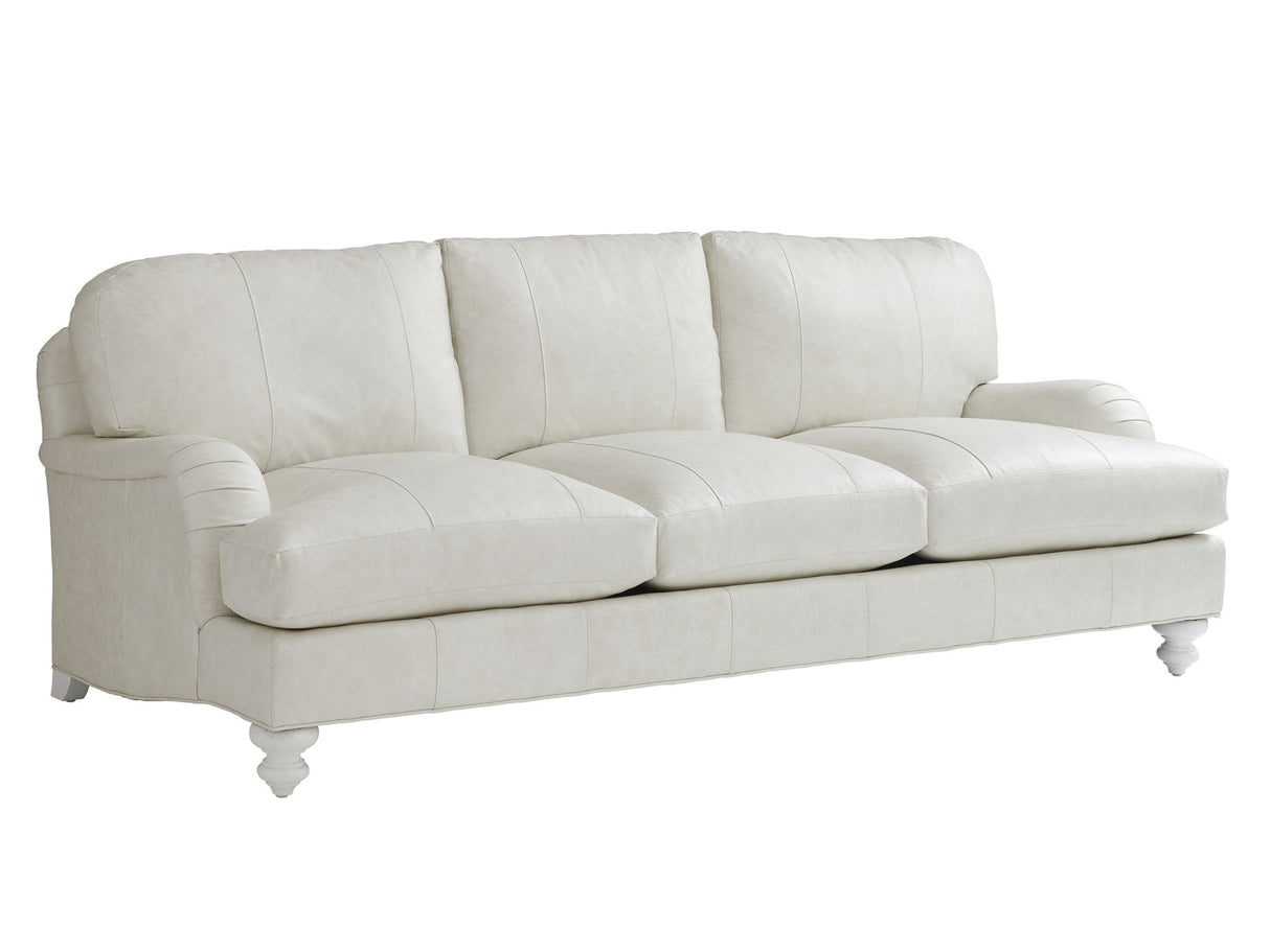 Ocean Breeze - Gilmore Leather Arm Sofa - White