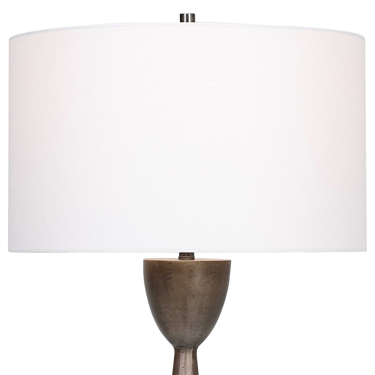 Waller - Handcrafted Cast Table Lamp - Brown, Dark