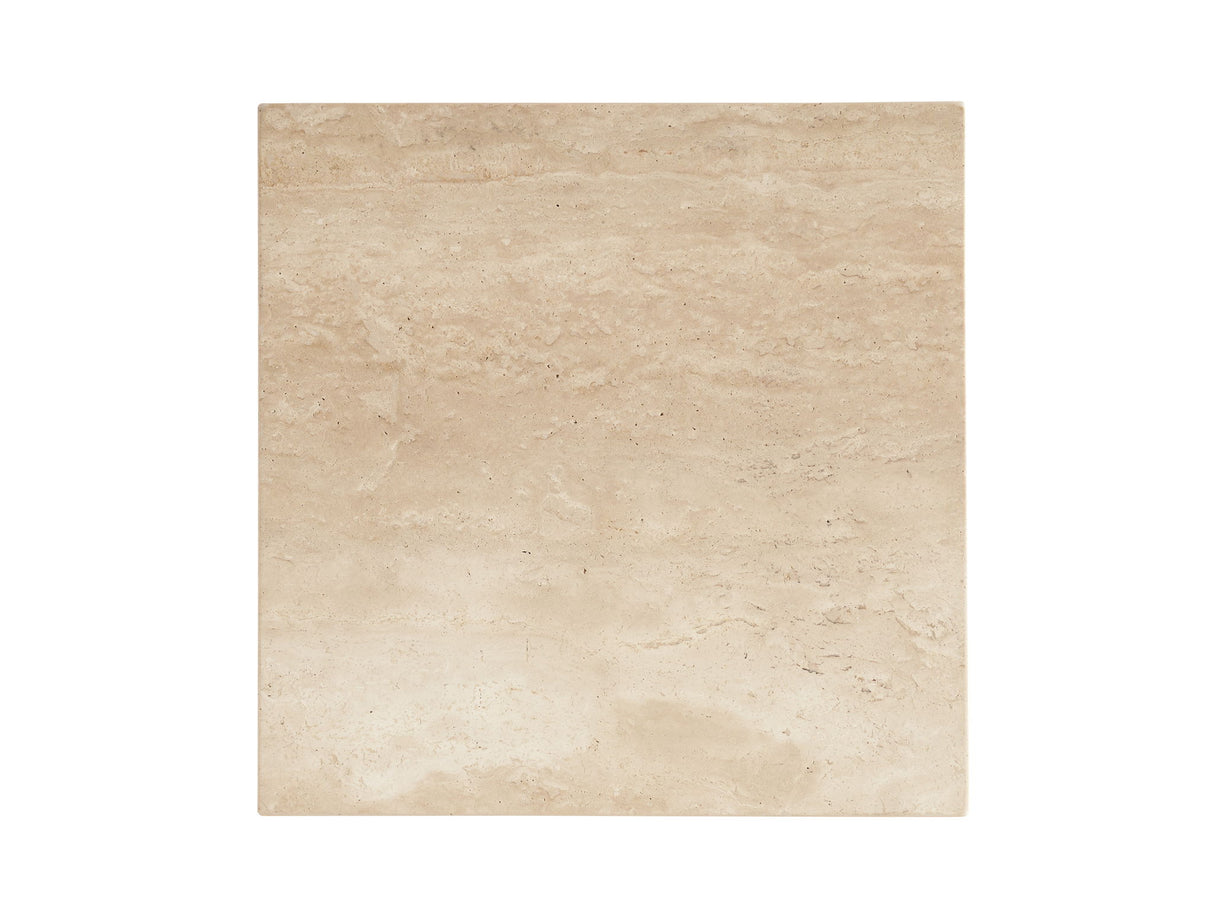 Sunset Key - Shea Faceted Accent Table - Beige