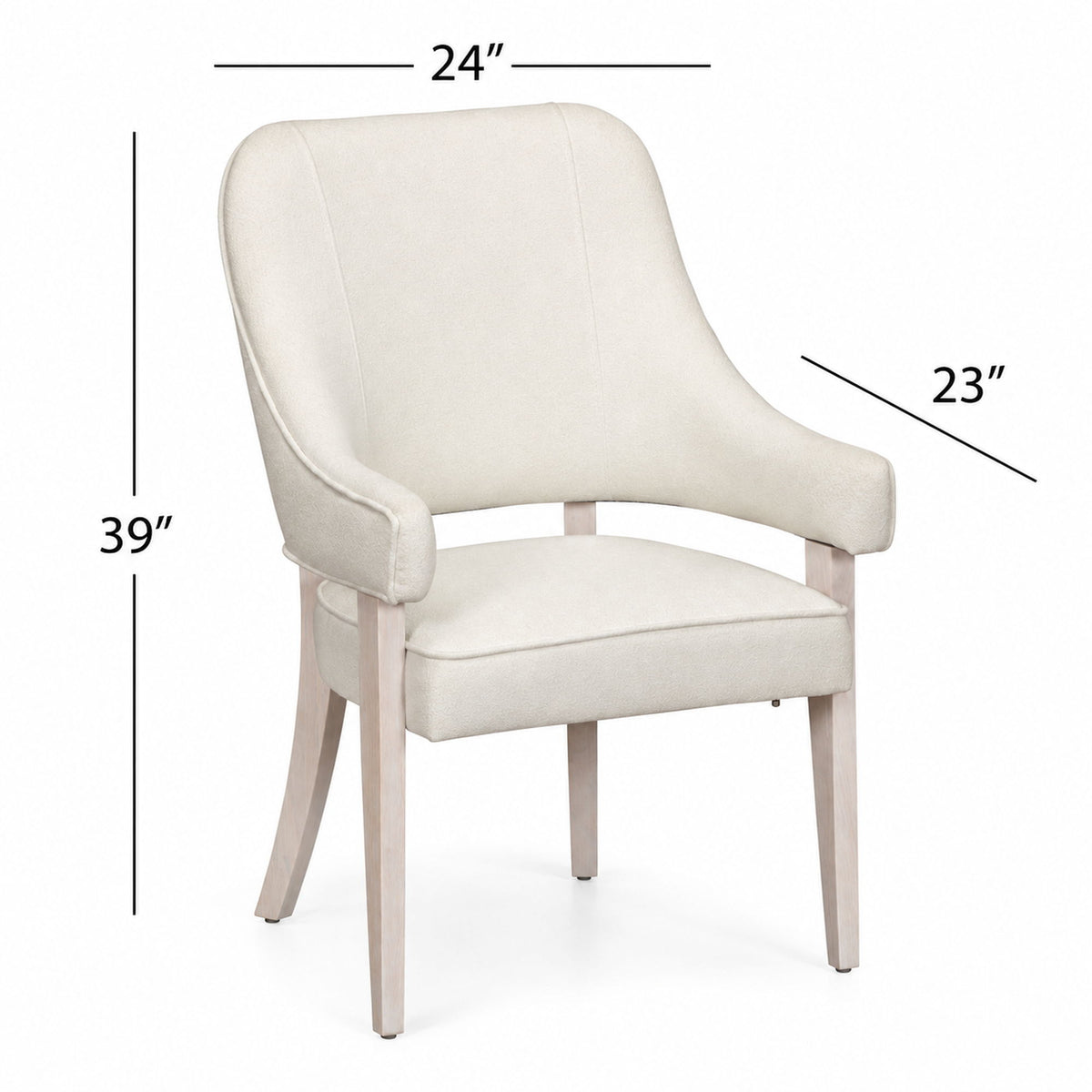 Lena - Dining Chair - Washed White Oak