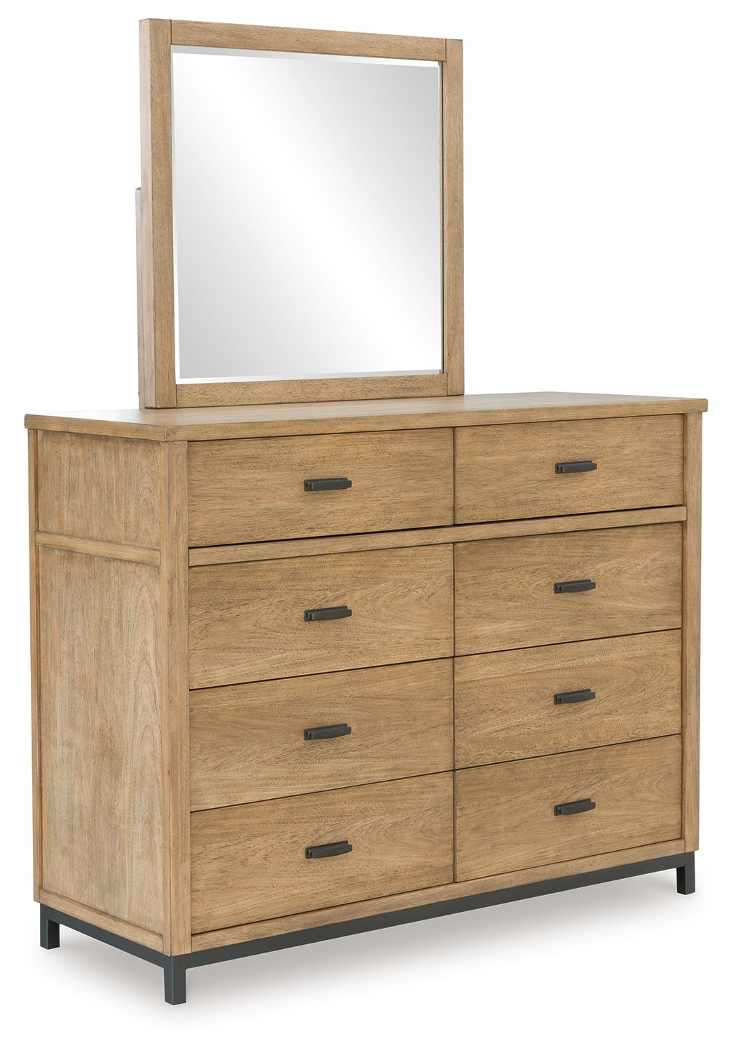 Tomtyn - Dresser And Mirror - Light Brown