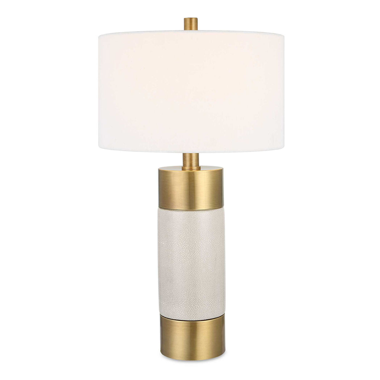 Adelia - Ivory & Brass Table Lamp
