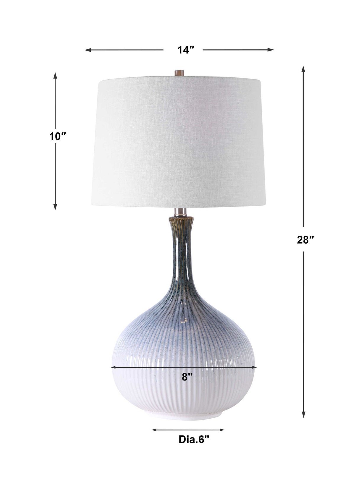 Eichler - Mid-century Table Lamp - White
