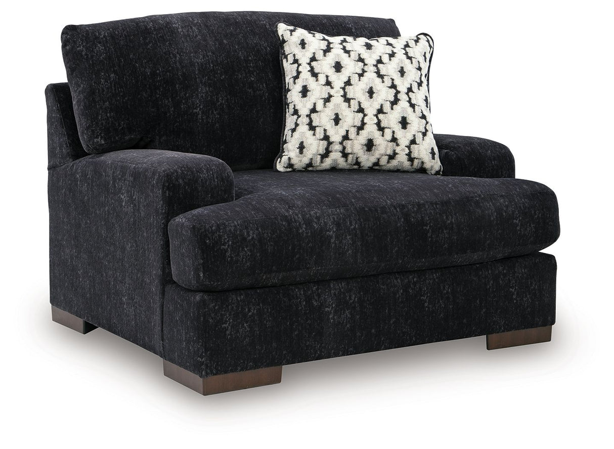 Whitmore Manor - Chair And A Half - Black Pearl