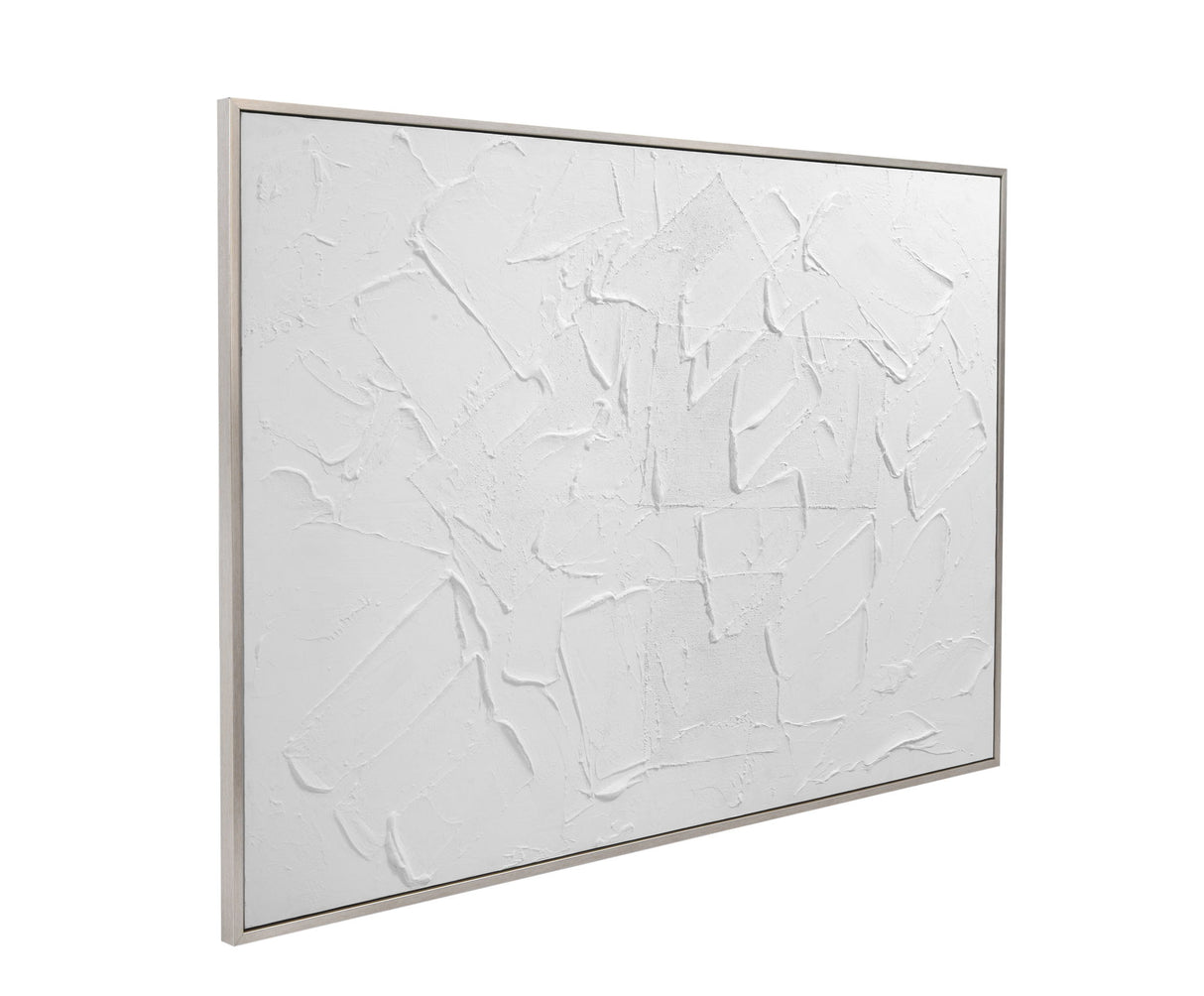 Paradisio Framed Canvas - White