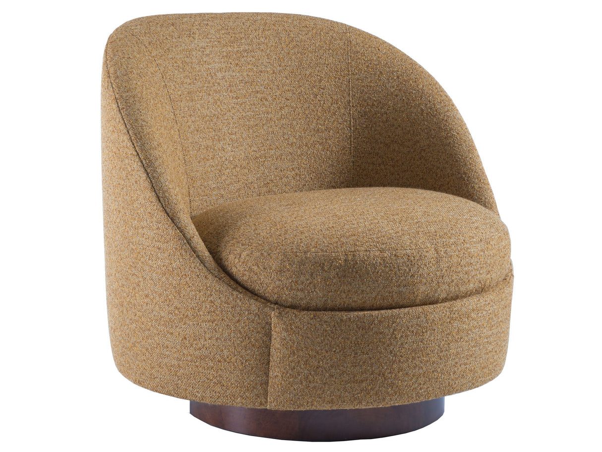 Artistica Upholstery - Genevieve Swivel Fabric Chair - White