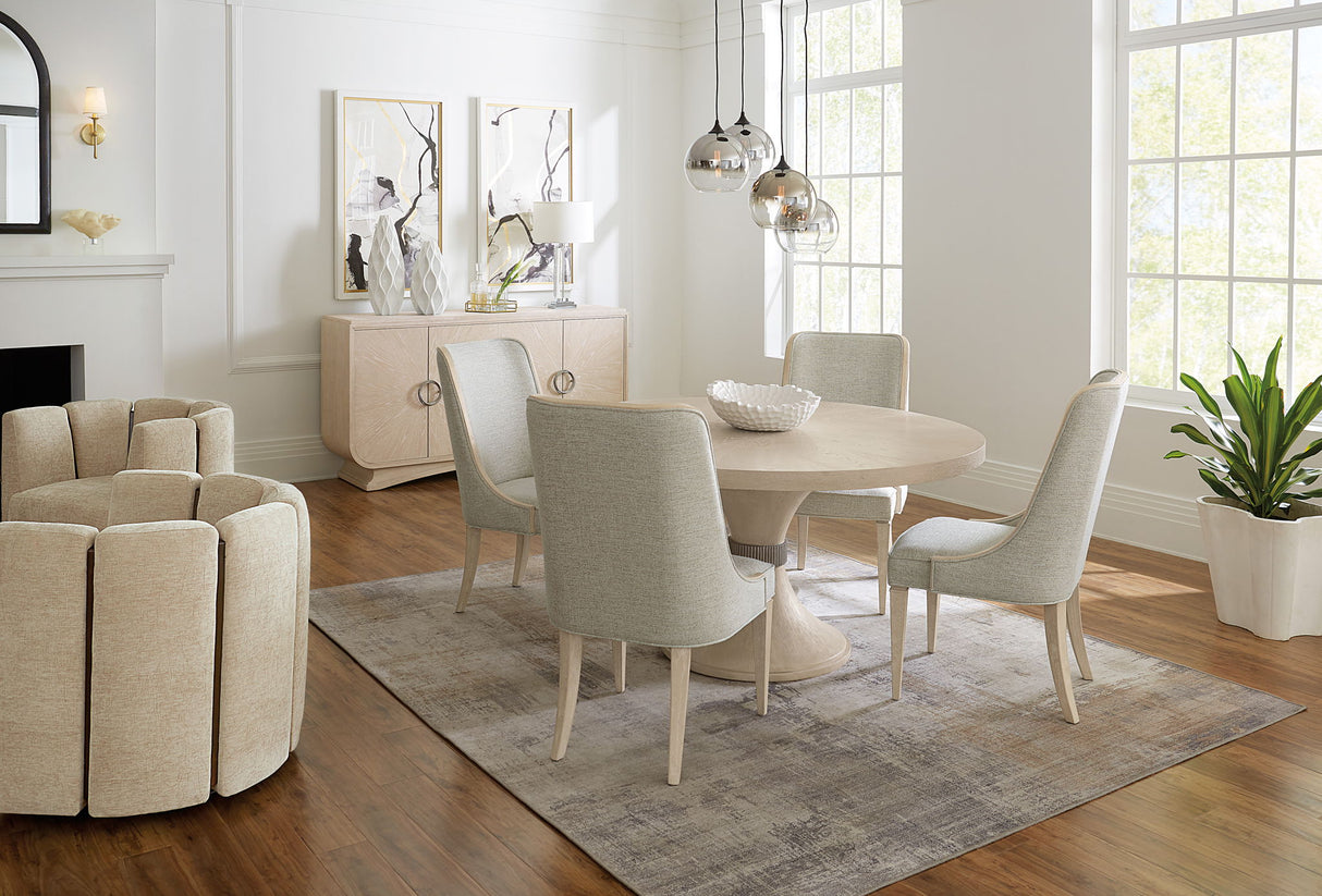 Nouveau Chic - Rectangle Wood Dining Table With 1-22" Leaf - Light Brown