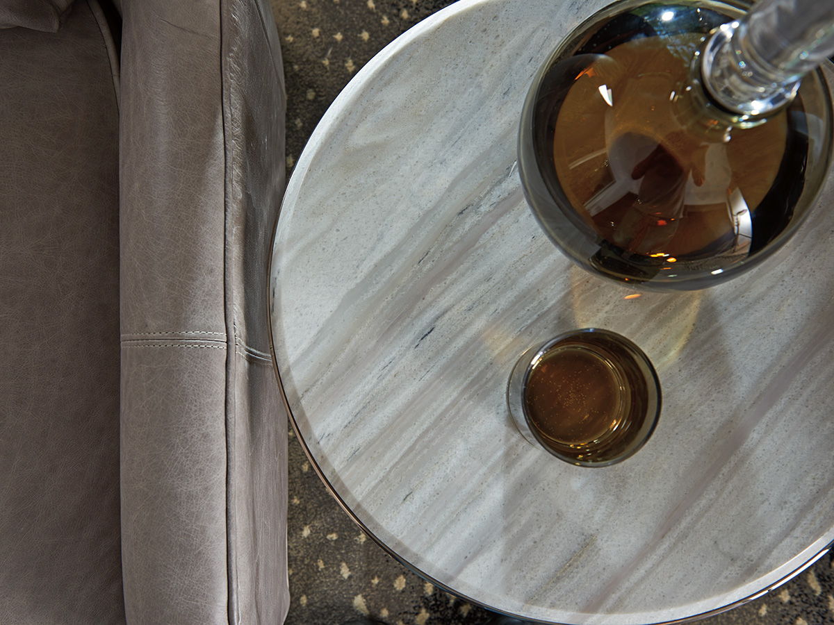 Ariana - Martini Stainless Accent Table - Pearl Silver