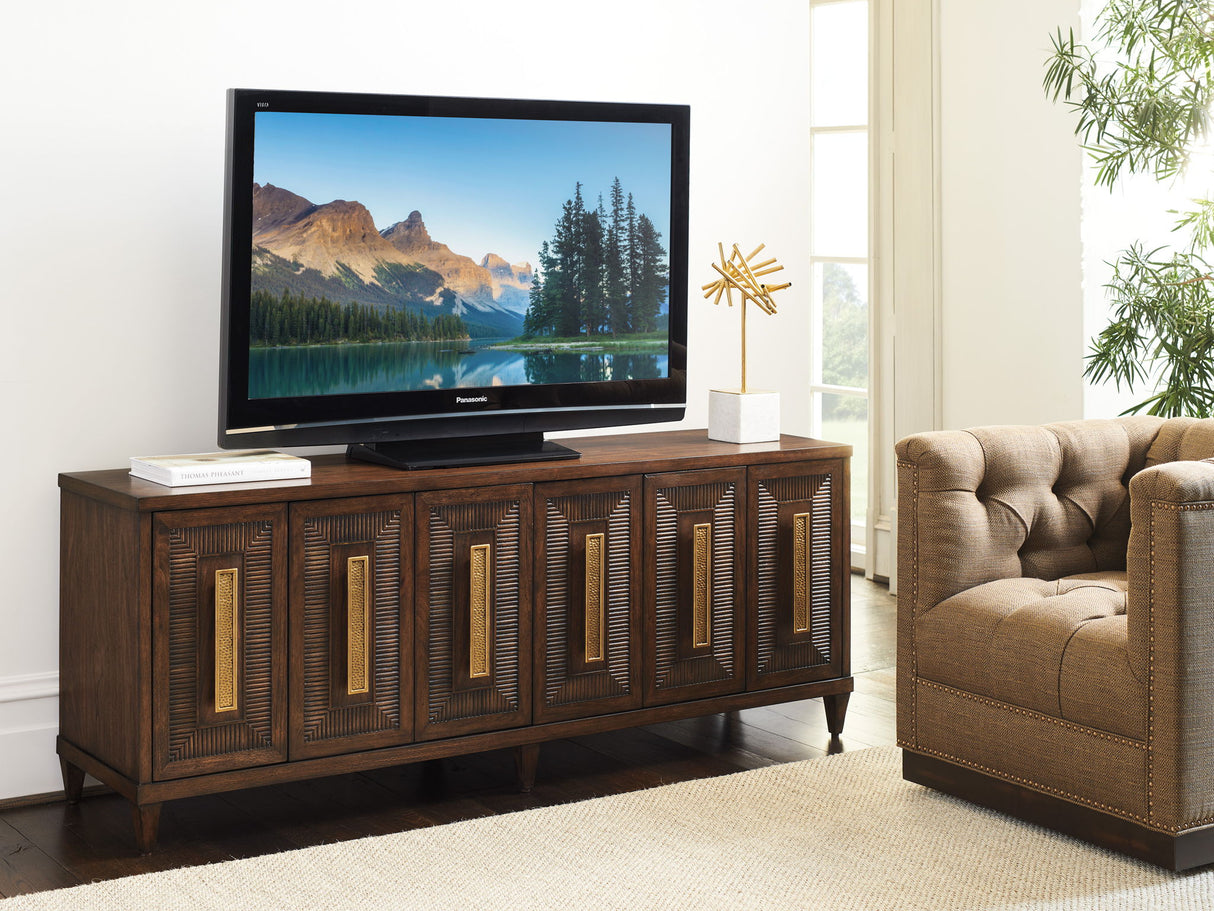 Silverado - Modesto Media Console - Dark Brown