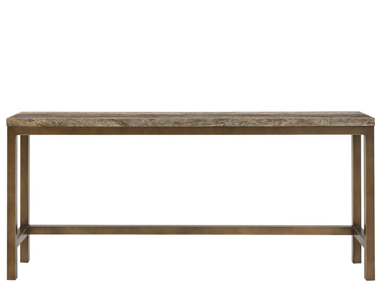 Montclair - Brindle Console With 3 Stools - Light Brown / Beige