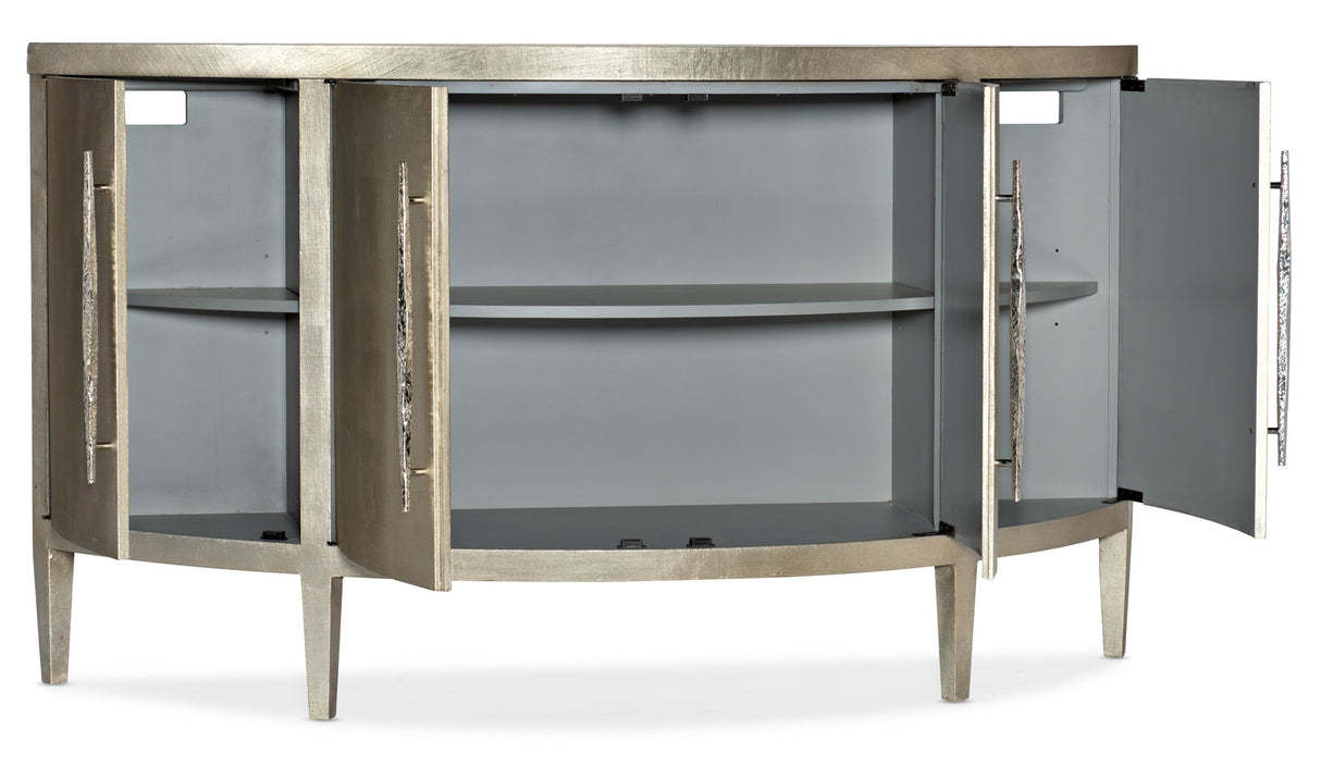 Melange - Amberly Credenza - Pearl Silver