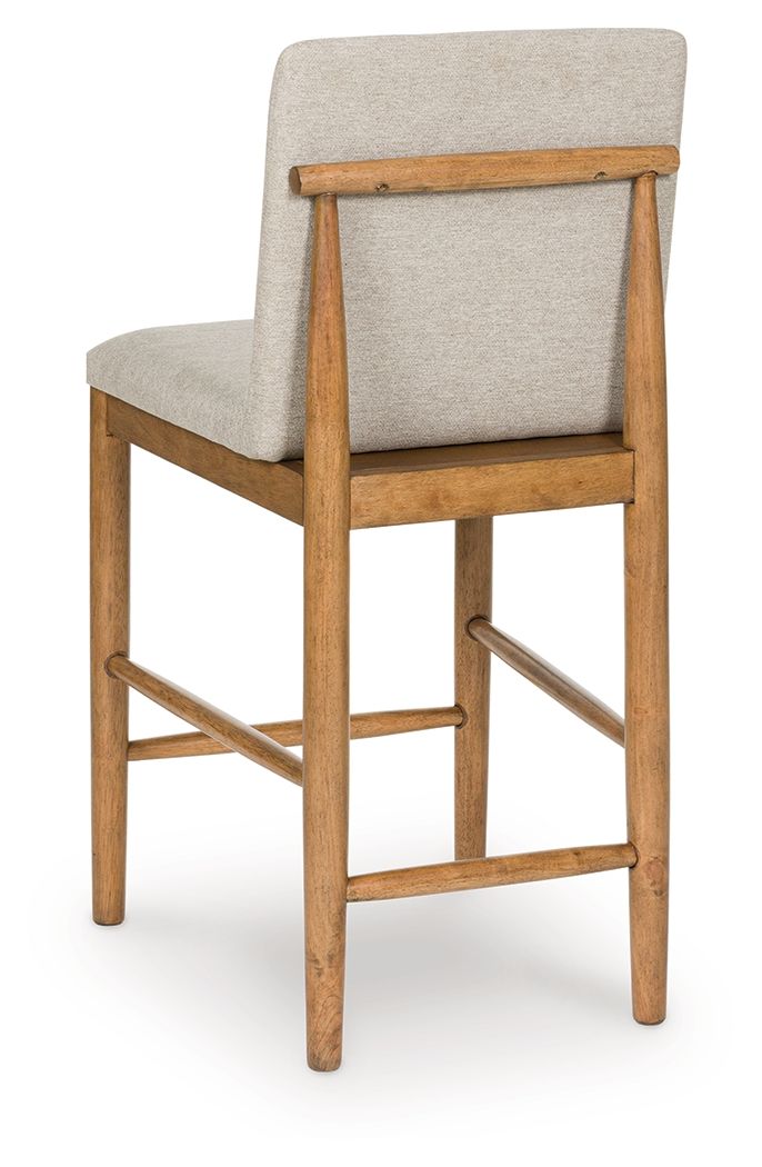 Isanti - Upholstered Barstool (Set of 2) - Light Brown