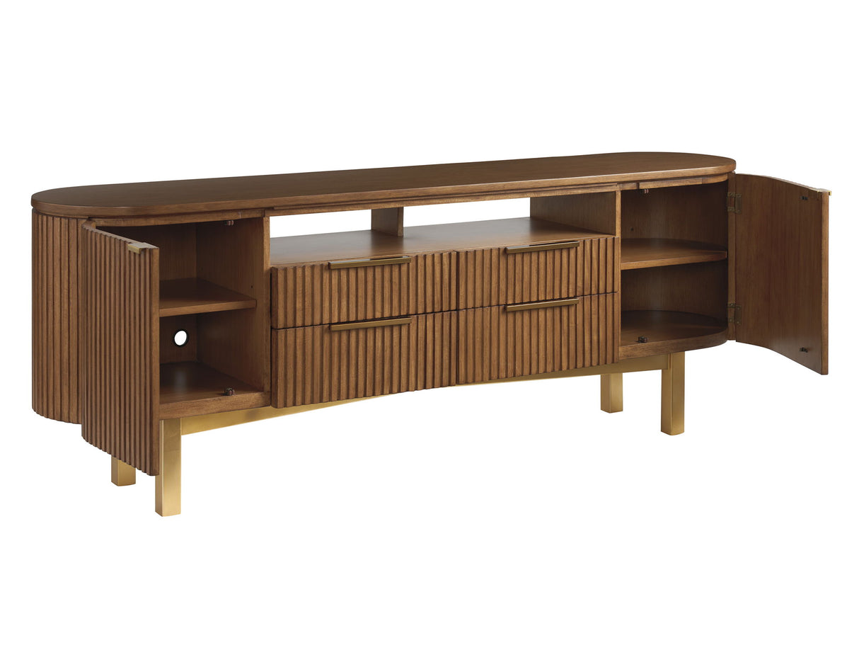 La Costa - Crescent Bay Media Console - Dark Brown