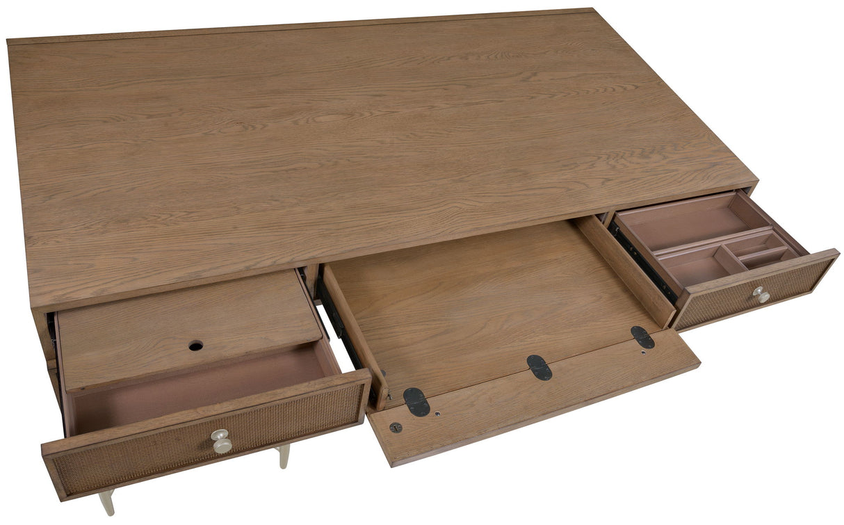 Sonnet - Sonnet Executive Desk - Dark Gray