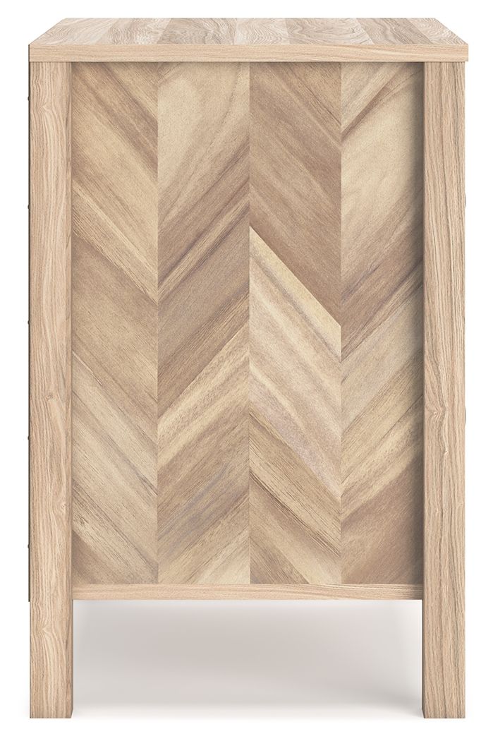 Battelle - Two Drawer Night Stand - Tan