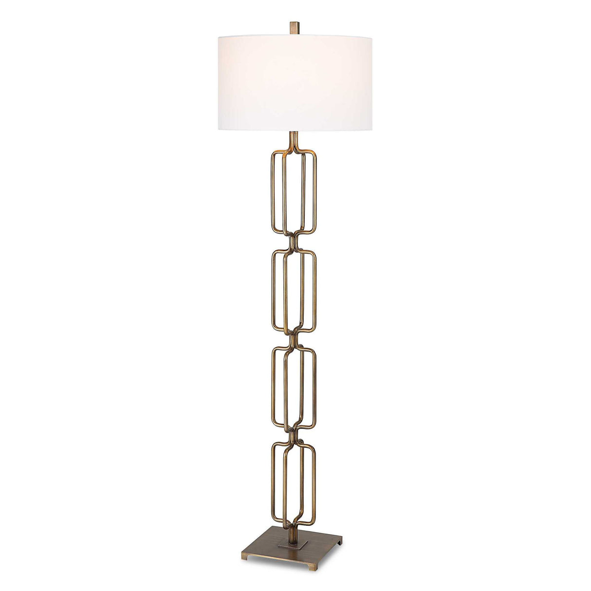 Link - Brushed Gold Floor Lamp