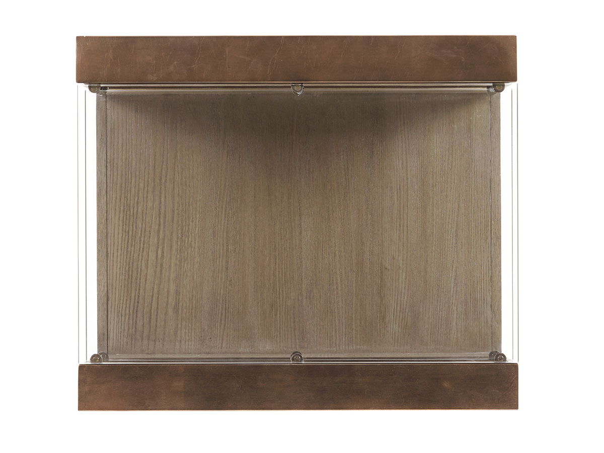 Shadow Play - Center Stage Rectangular Lamp Table - Light Brown