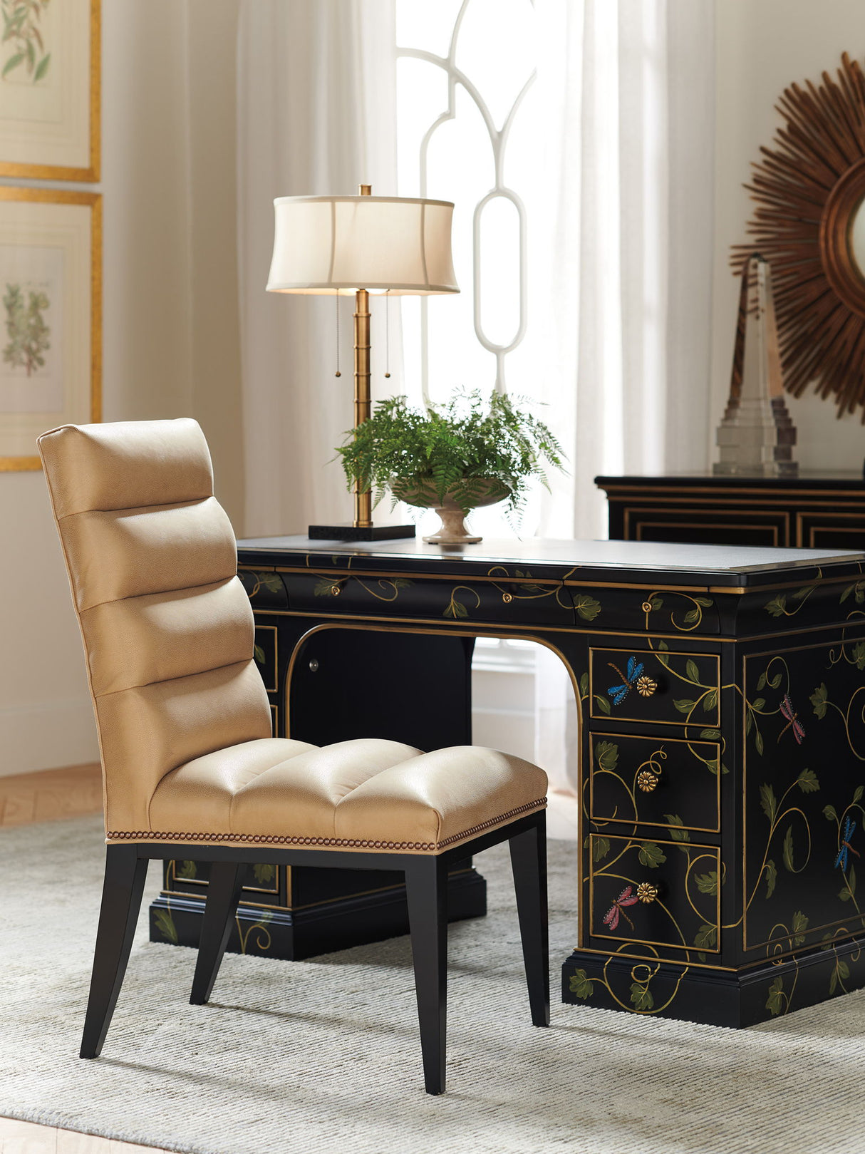 Lexington Leather - Raines Leather Side Chair - Light Brown