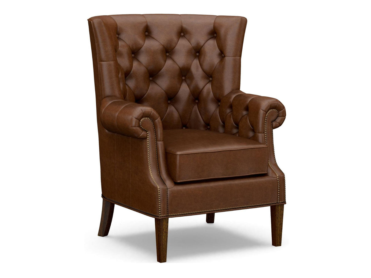 Lexington Leather - Suffolk Leather Chair - Dark Brown