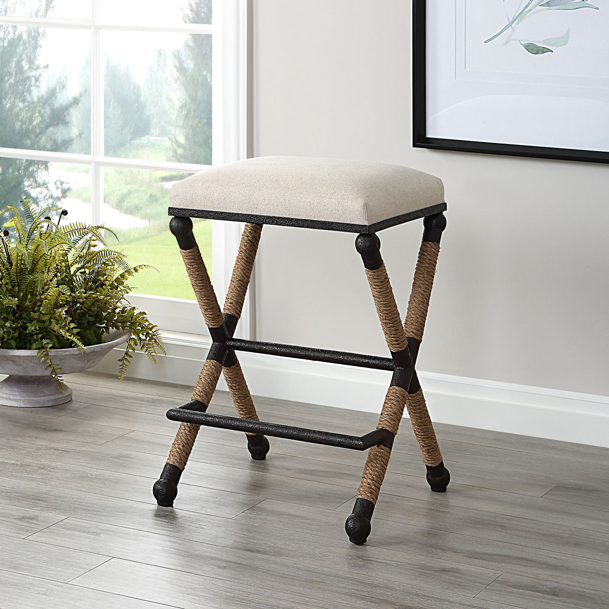 Firth - Rustic Counter Stool