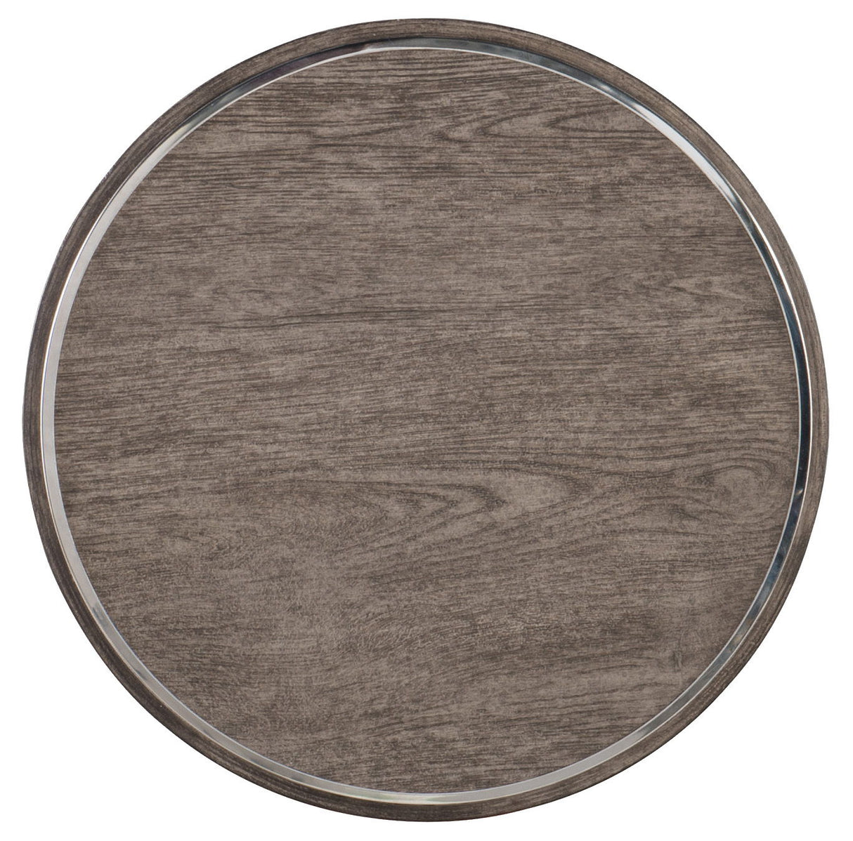 Melange - Storia Round End Table - Dark Gray