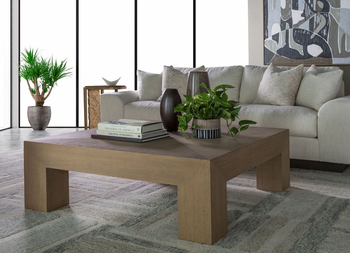 Simpatico - Simpatico Square Cocktail Table - Light Brown