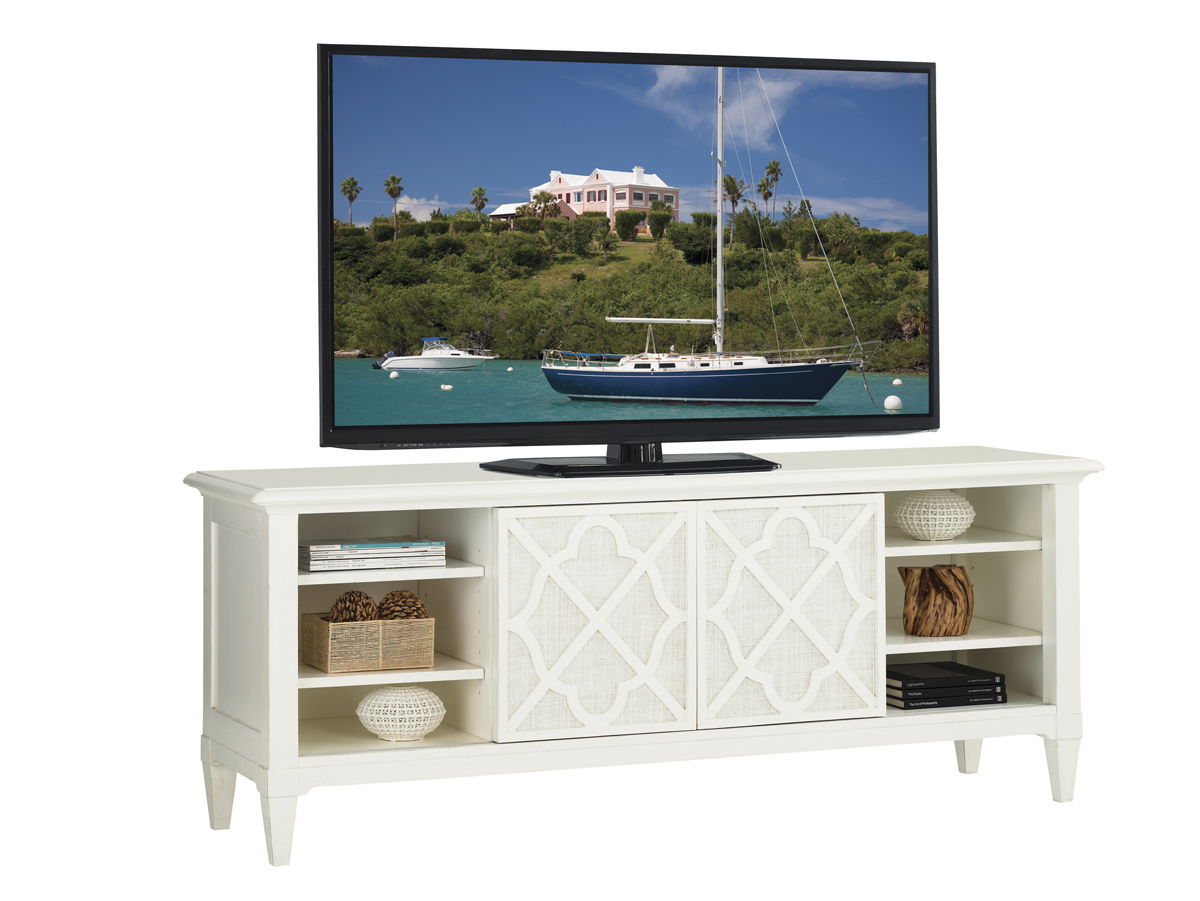 Ivory Key - Wharf Street Media Console - White