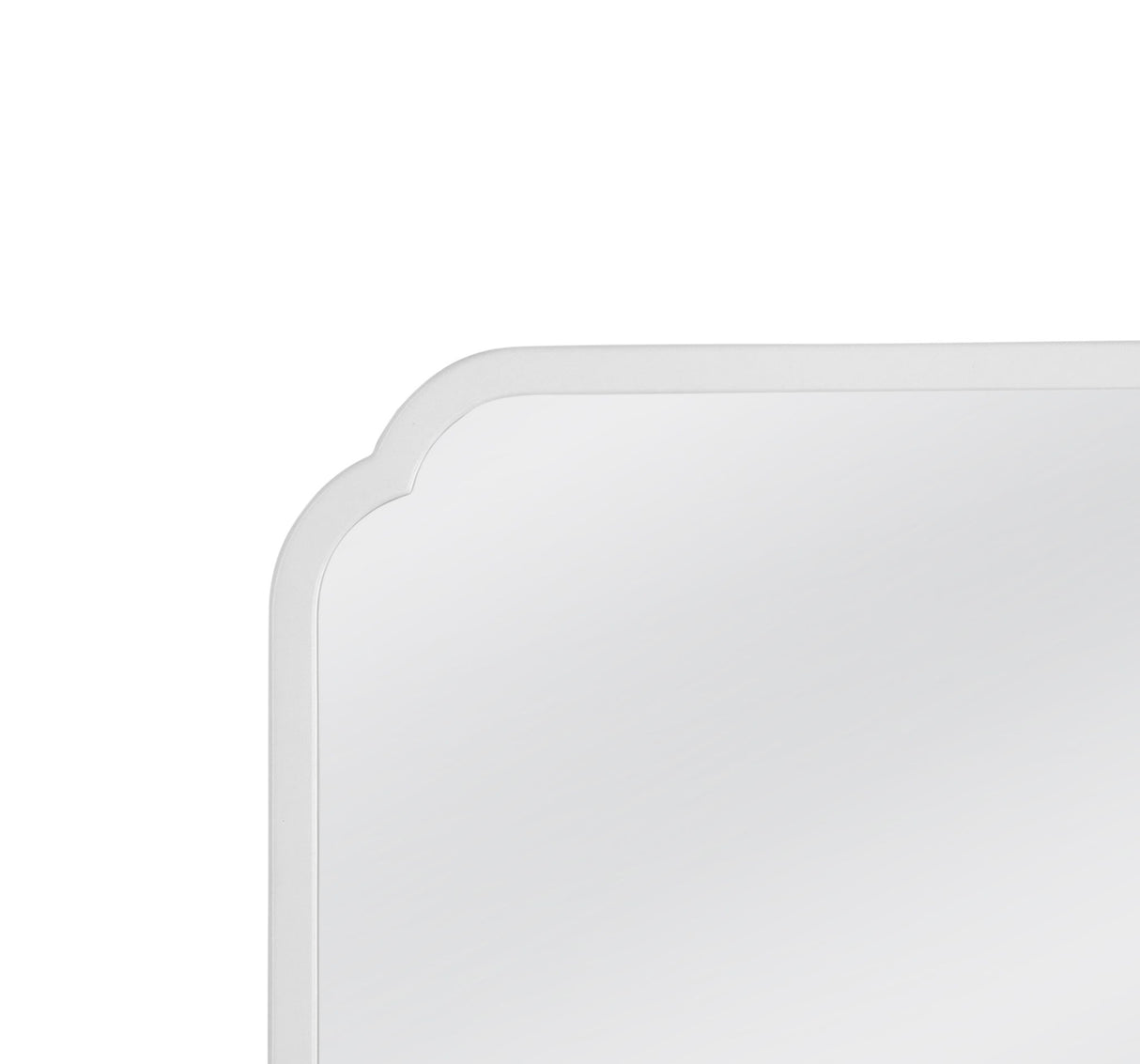 Clover - Square Wall Mirror - White