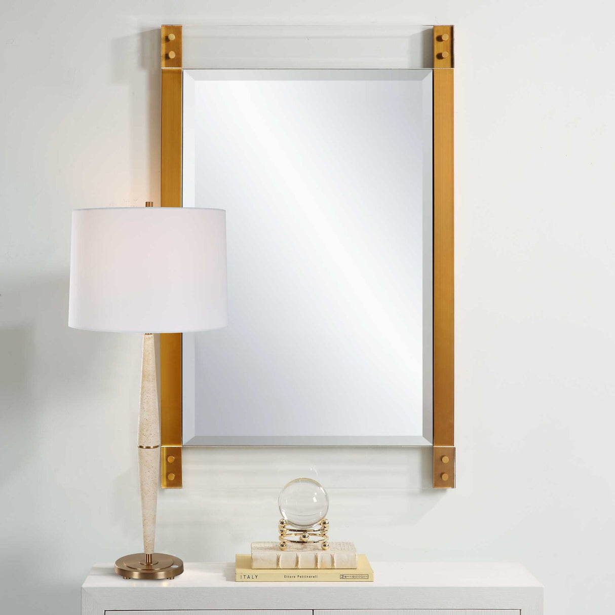 Nera - Plated Brass Mirror