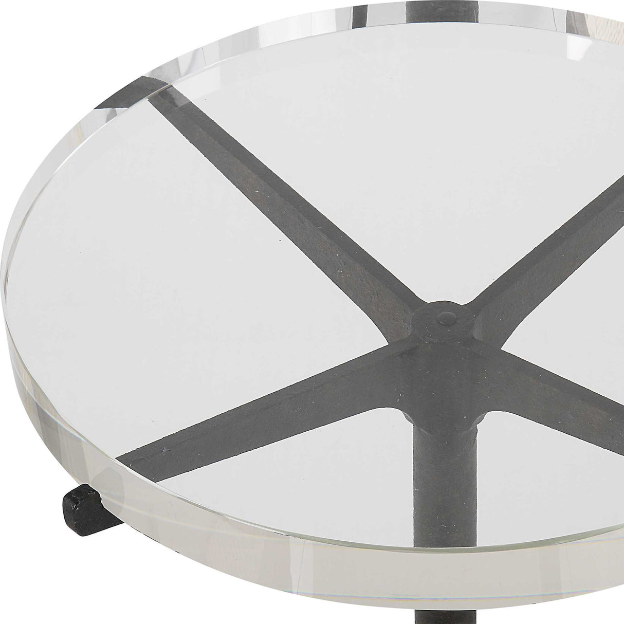 Forge - Industrial Accent Table - Black