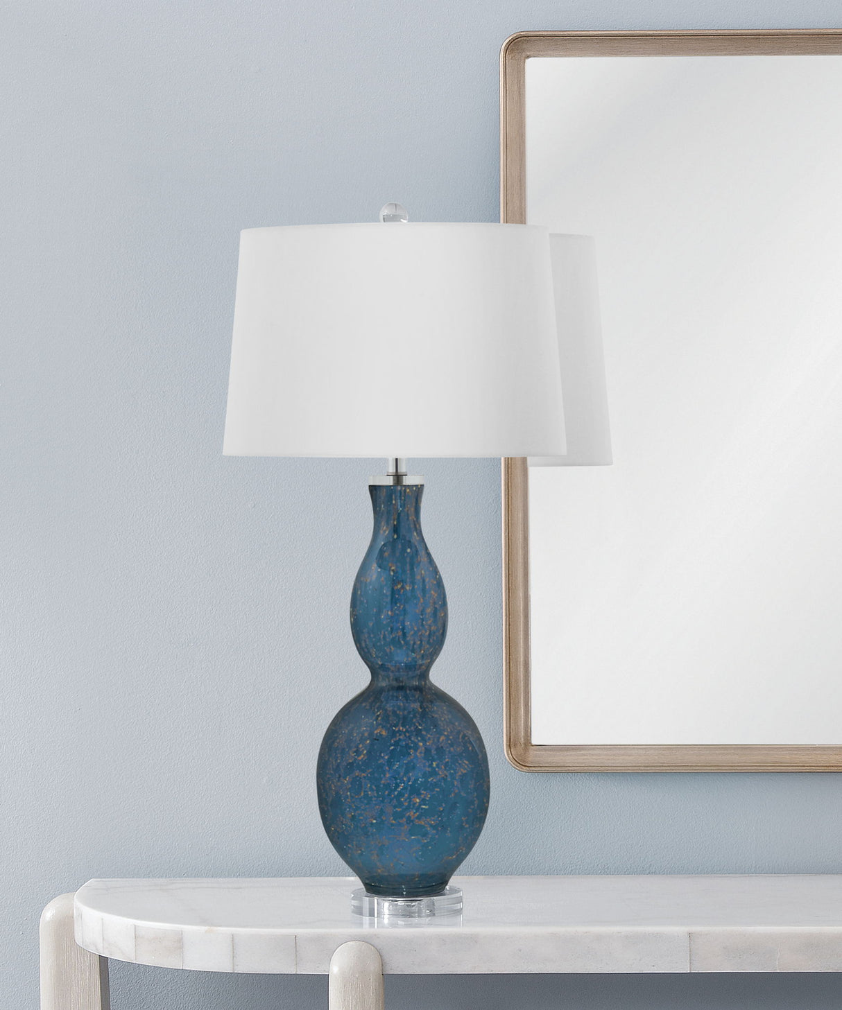 Presley - Table Lamp - Blue / White