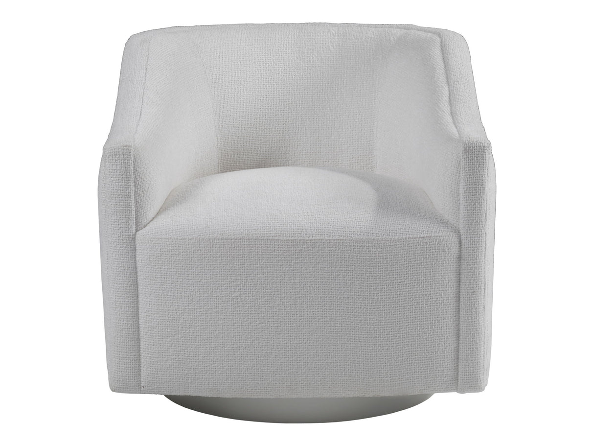 Artistica Upholstery - Raquel Swivel Chair - White / Blue