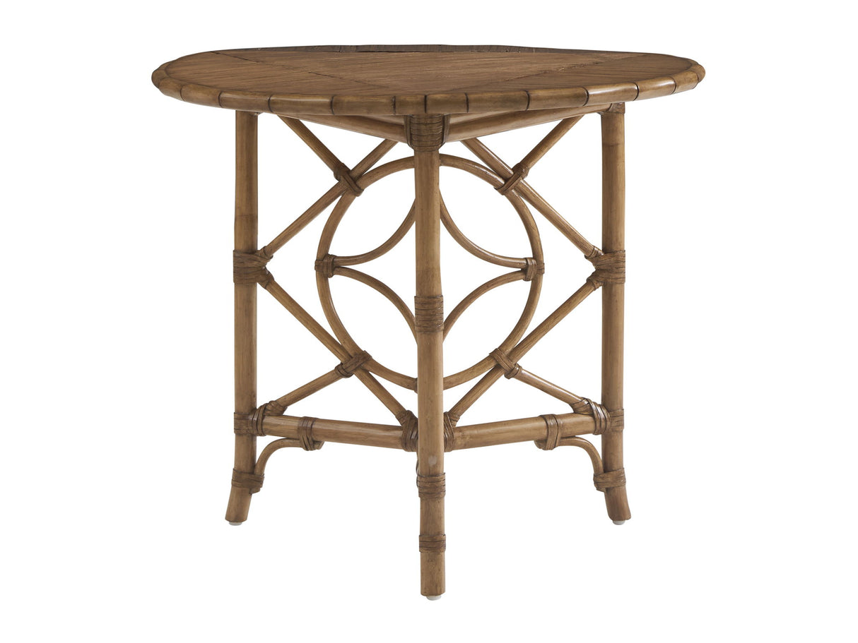 Key Biscayne - Palm Island Drop-Leaf Accent Table - Light Brown