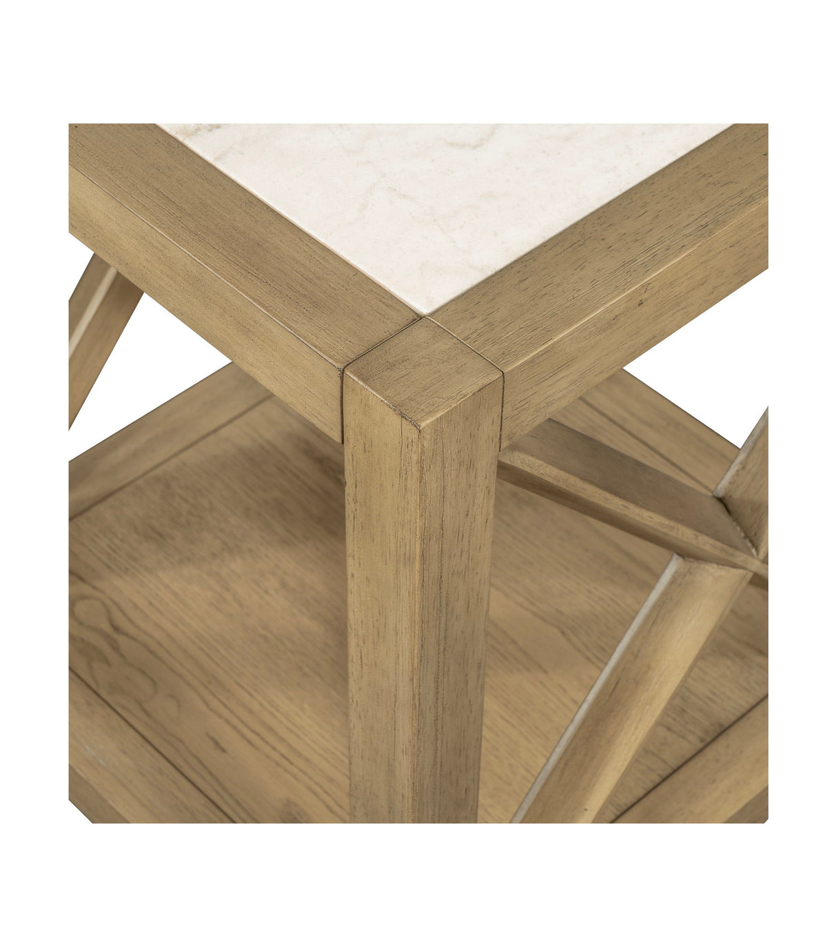 Holden - Square End Table - Rustic Blonde