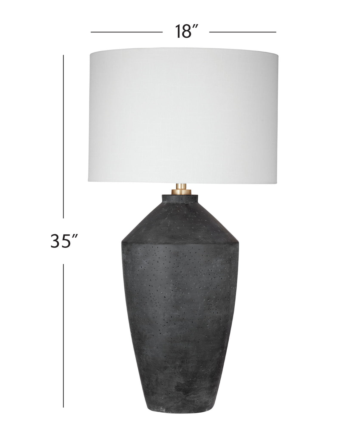 Kaycee - Table Lamp - Matte Black / White