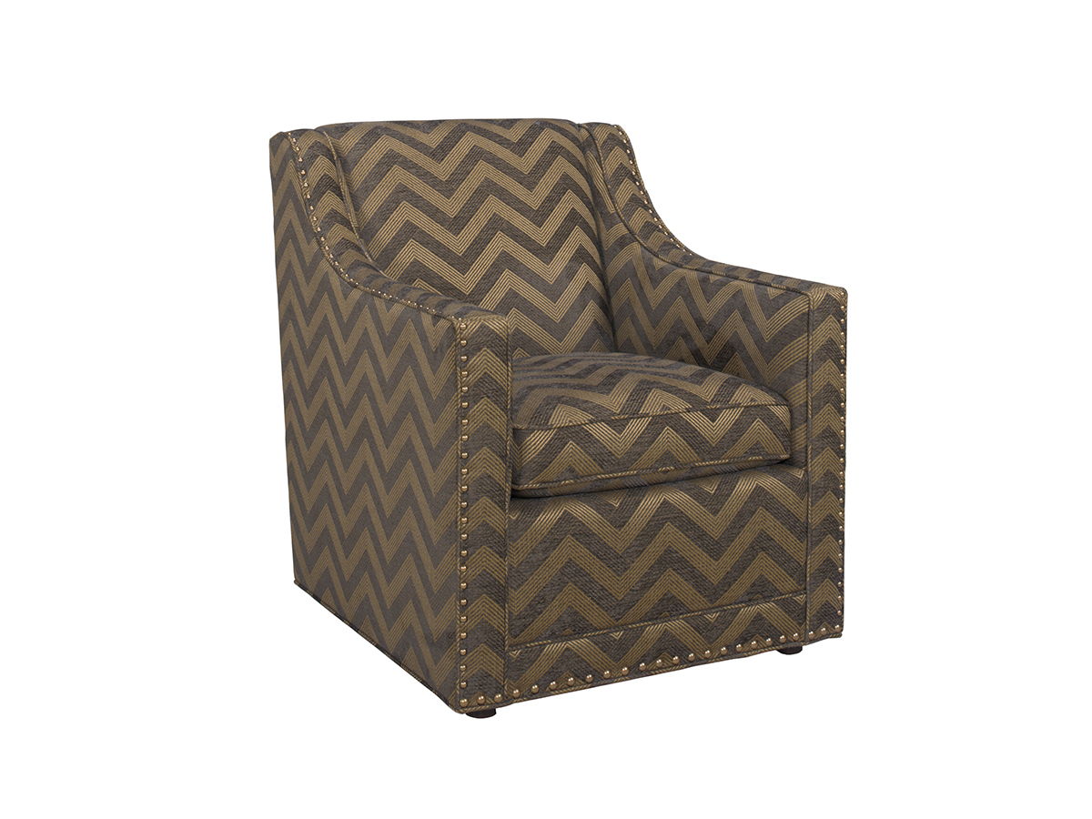 Lexington Upholstery - Barrier Chair - Dark Brown