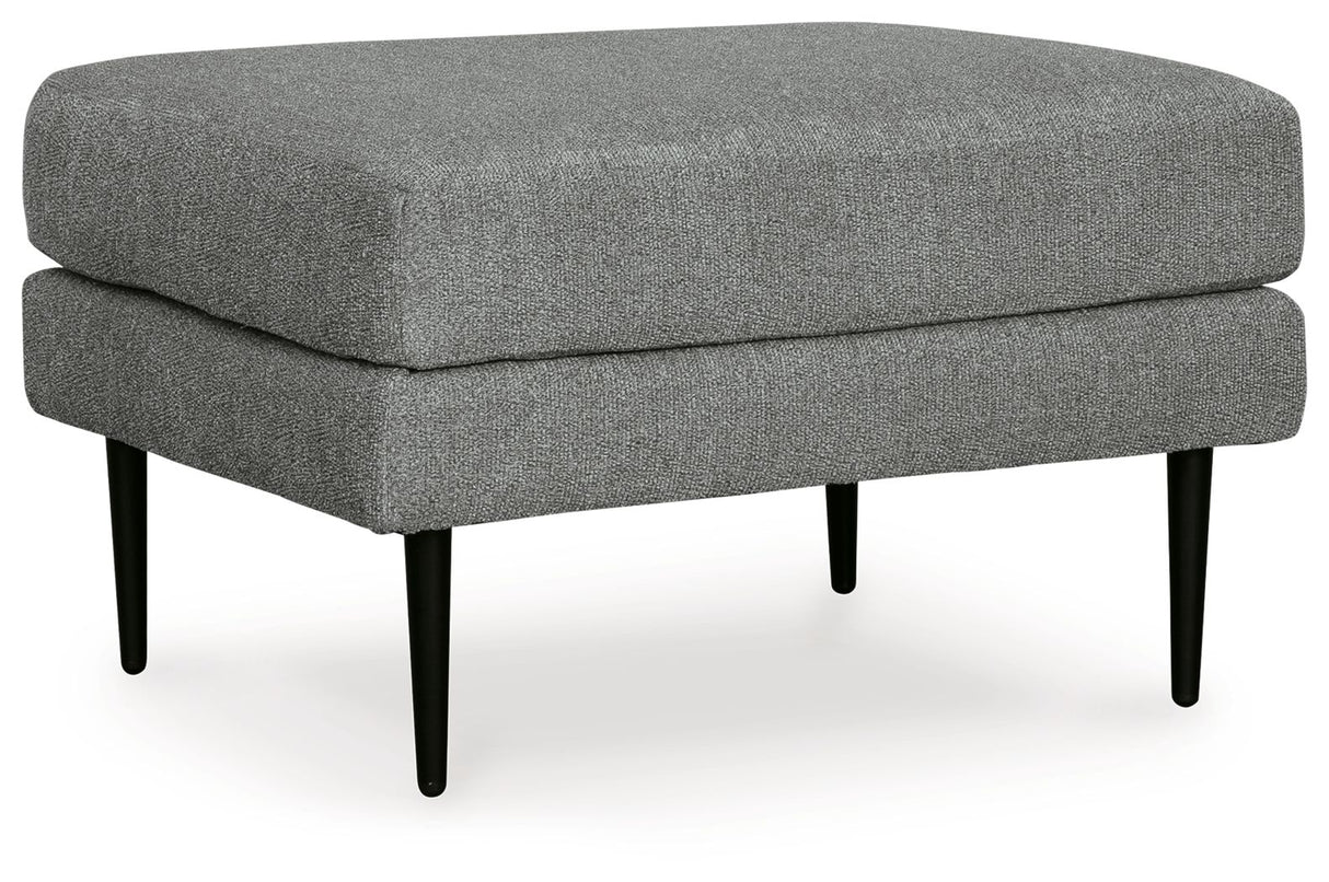 Hazela - 2 Pc. - Chair, Ottoman - Charcoal
