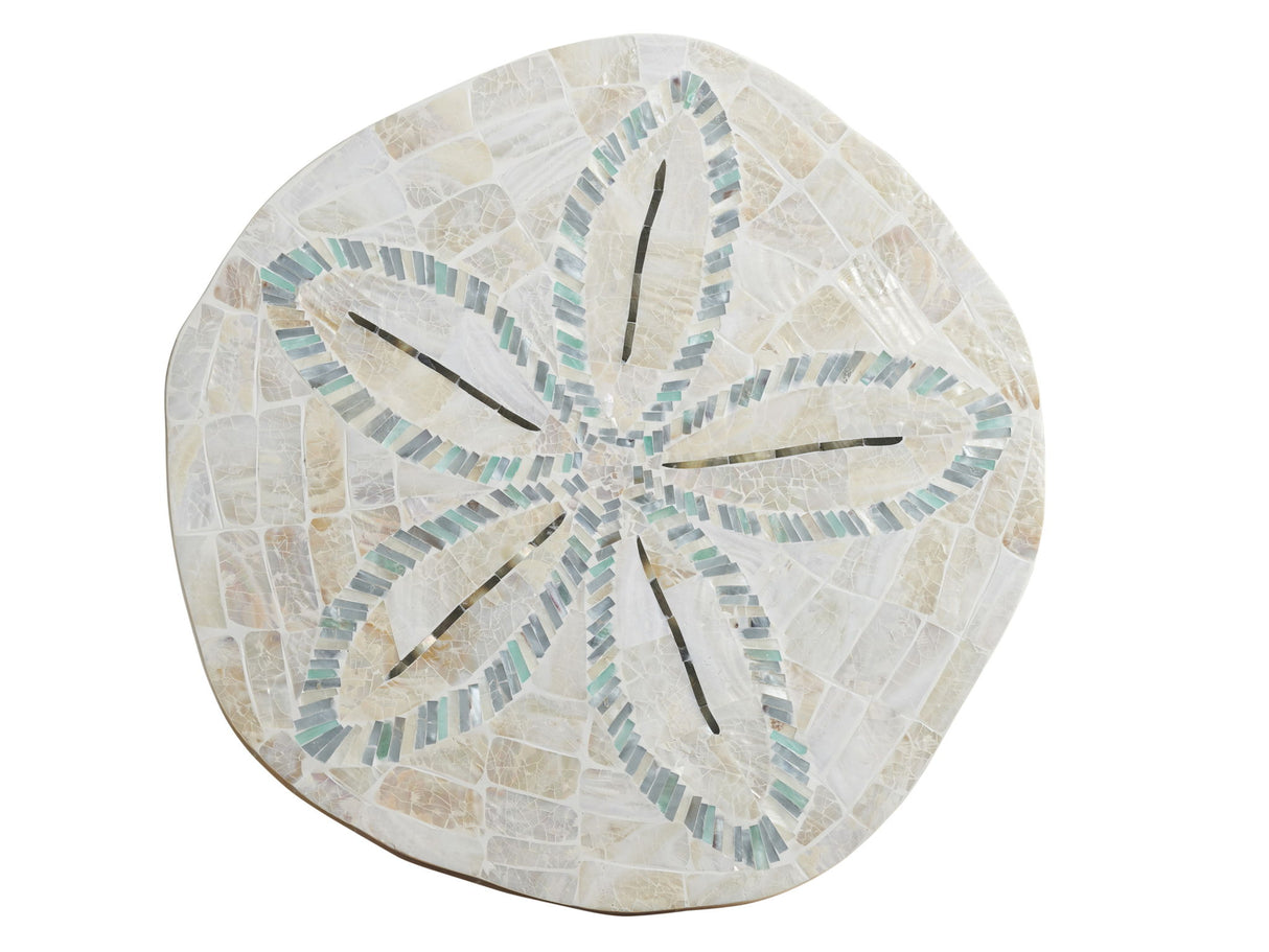 Ocean Breeze - Sand Dollar End Table - White