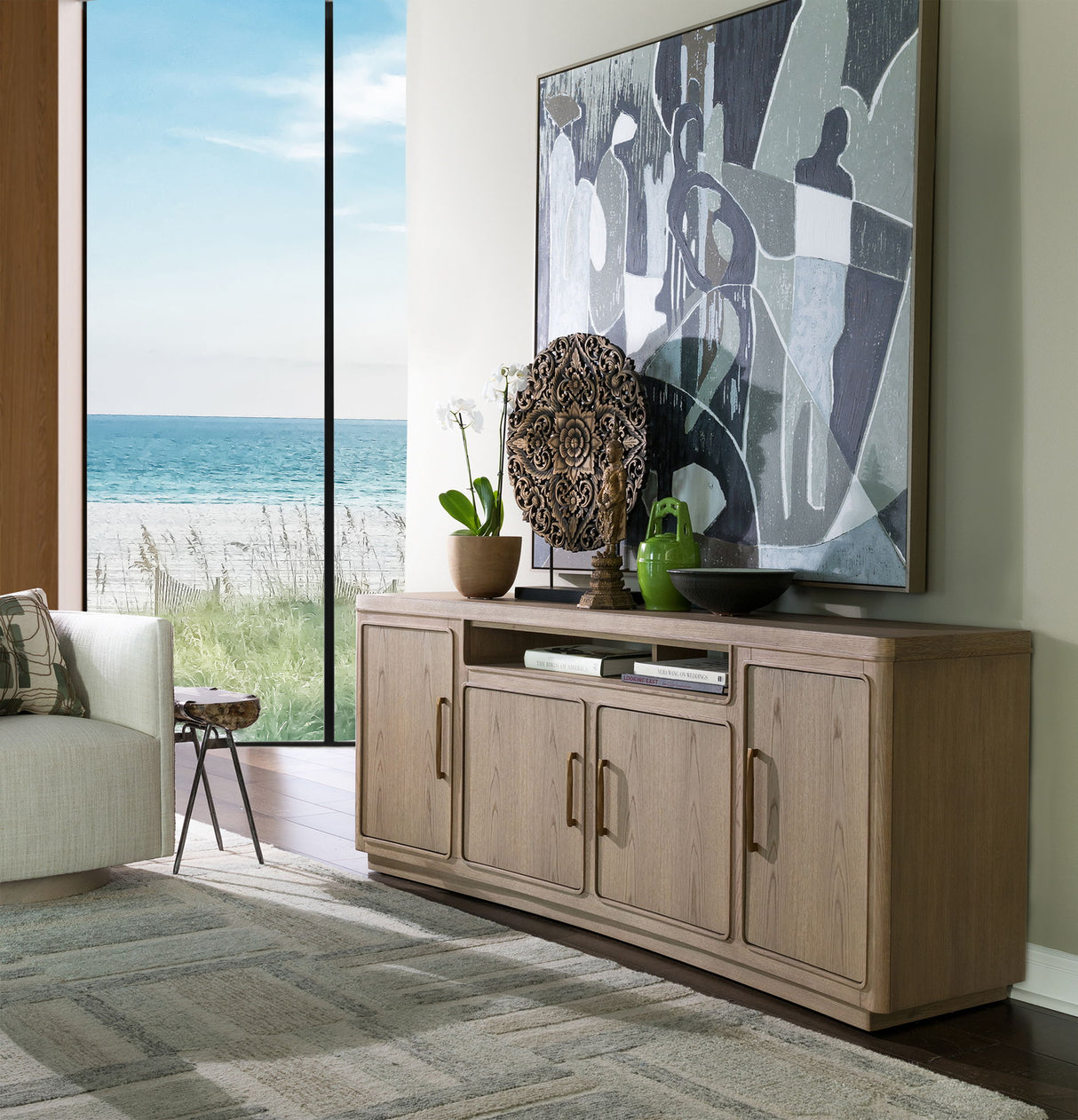 Simpatico - Simpatico Media Console - Light Brown