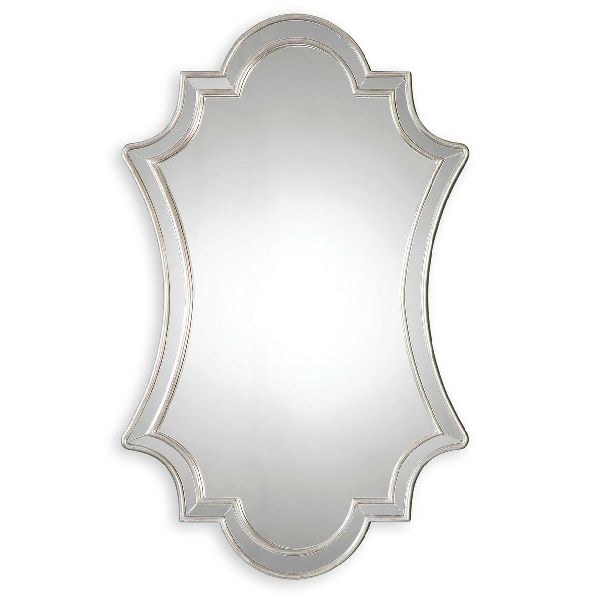 Elara - Wall Mirror - Antiqued Silver