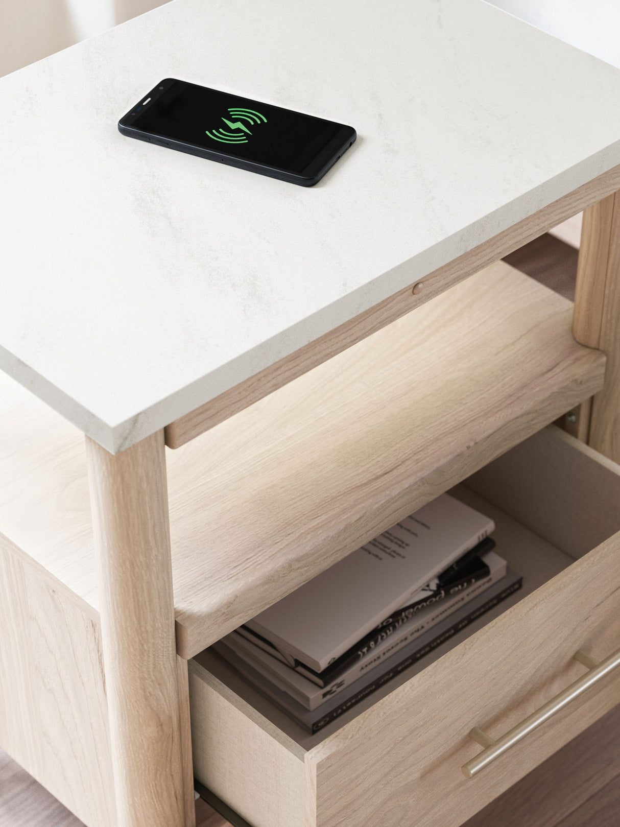 Cadmori - One Drawer Night Stand - Two-Tone