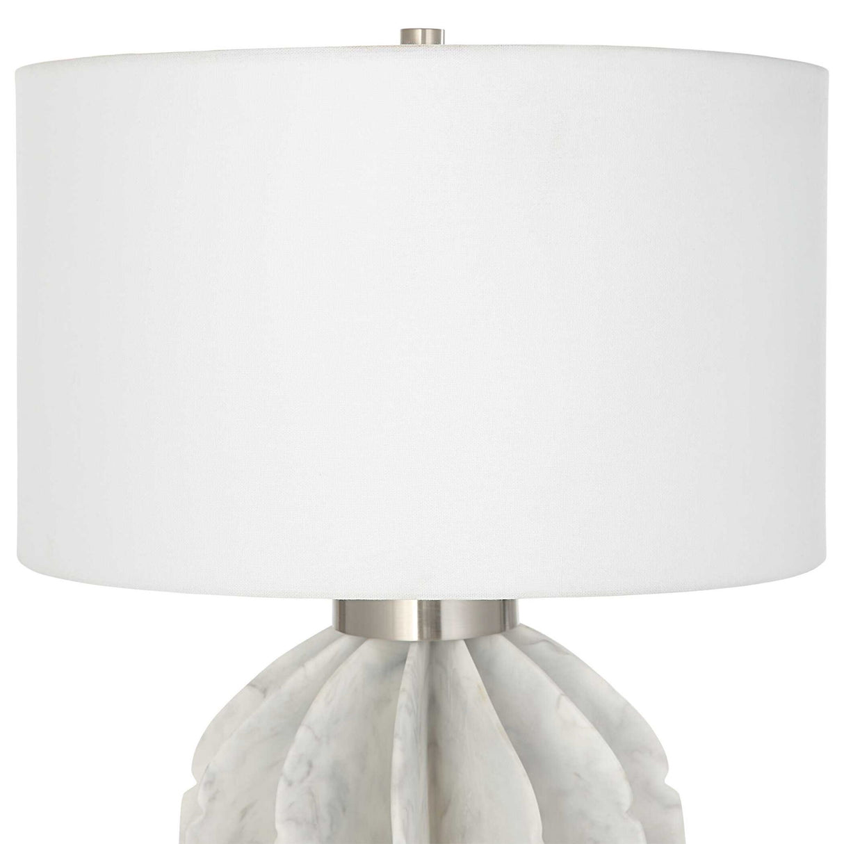 Repetition - Marble Table Lamp - White